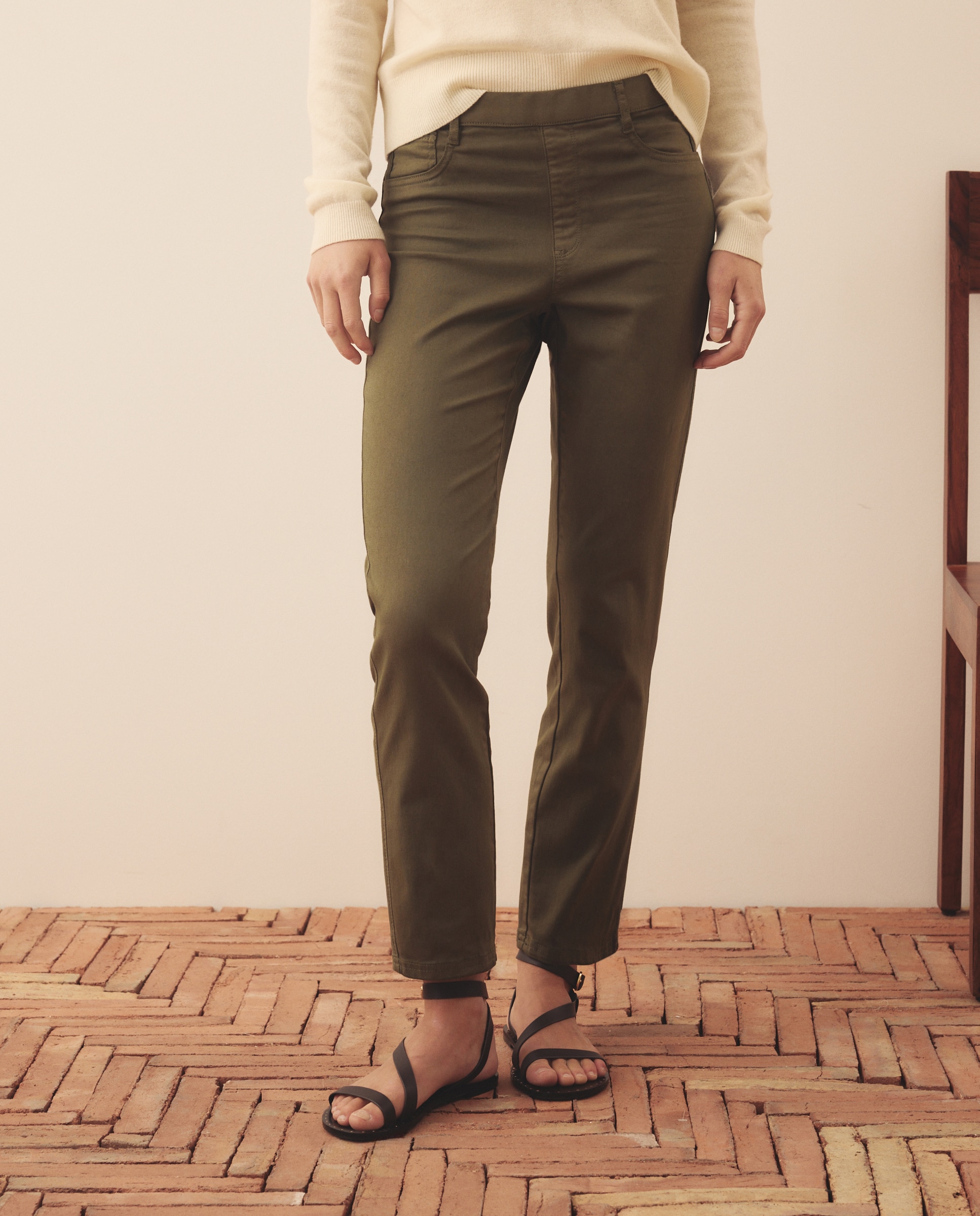 Jegging de mujer en color recto - Southern Cotton - 520 Kaki 520 Kaki-2