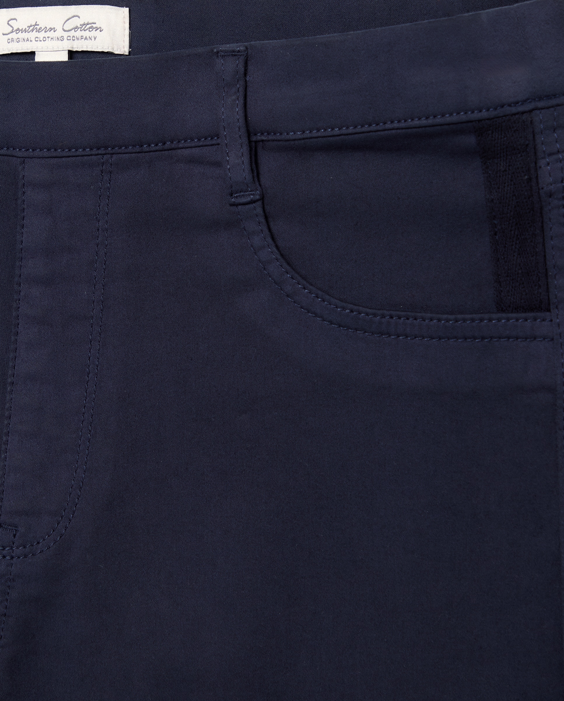 Imagen 5 de Jegging recto liso de mujer - Southern Cotton - Azul marino Azul marino