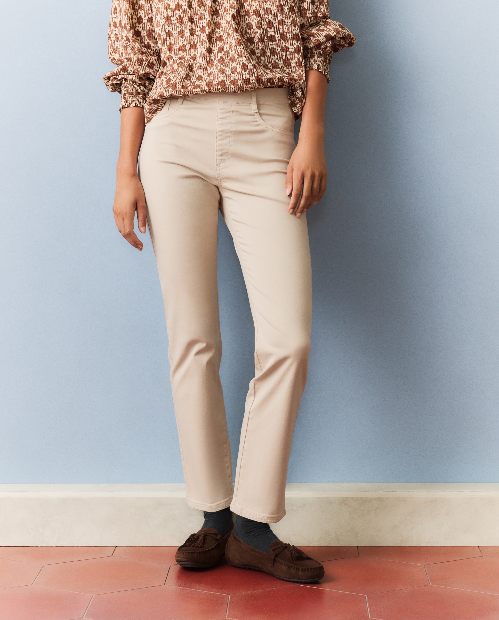 Imagen 2 de Jegging recto liso de mujer - Southern Cotton - 850 Piedra 850 Piedra