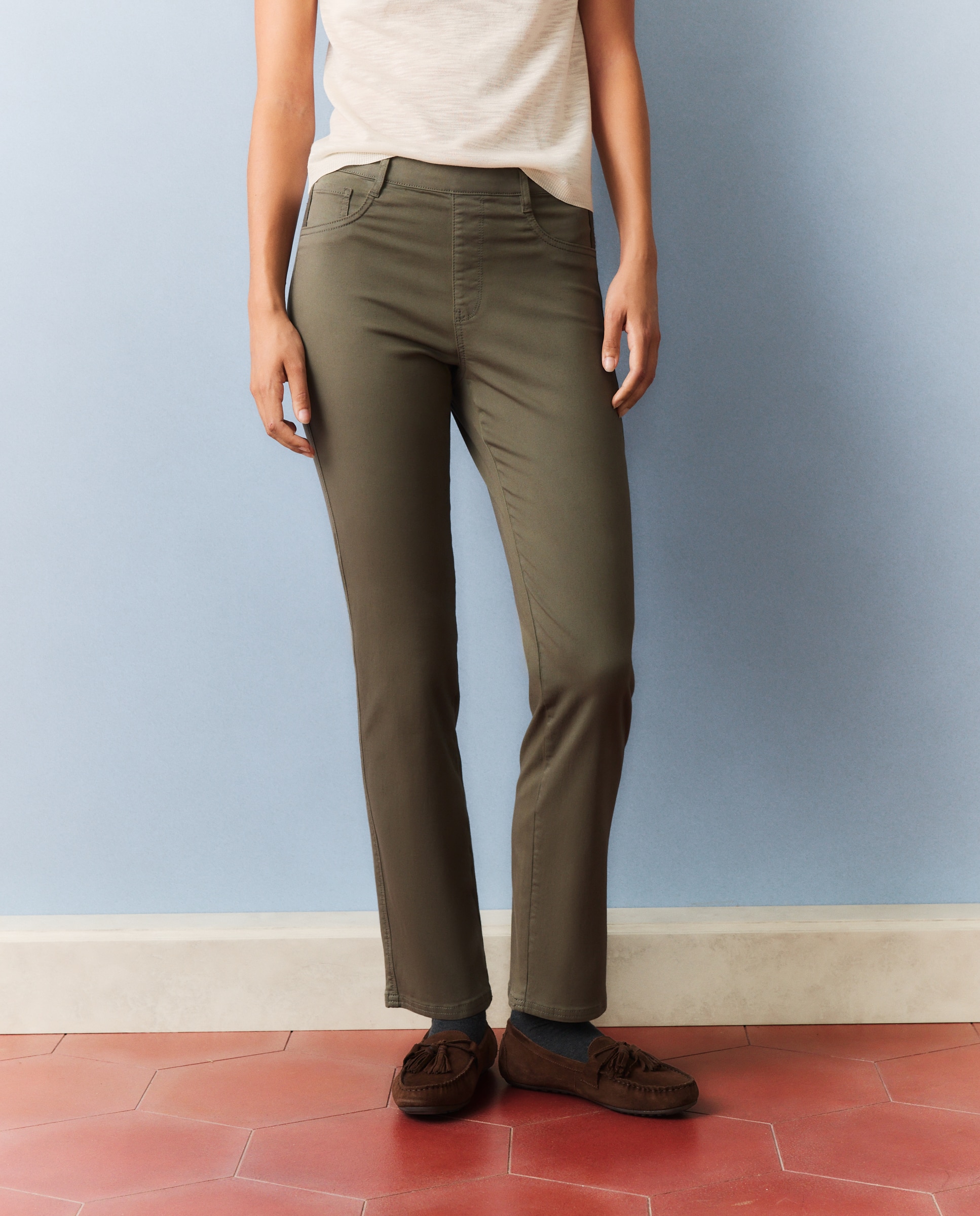 Jeggings Straight Lisas 520 Caqui-2