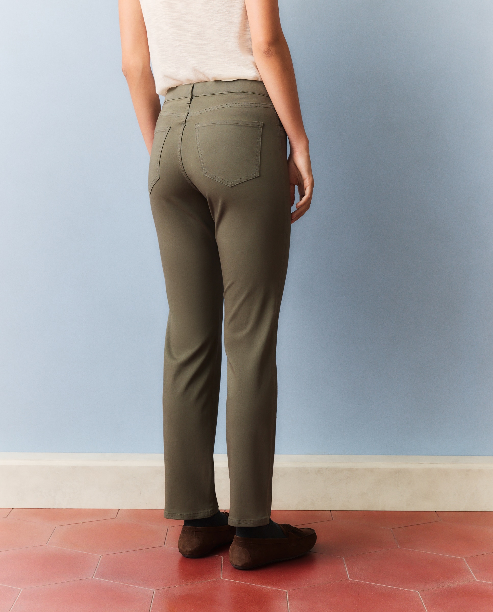 Jeggings Straight Lisas 520 Caqui-3
