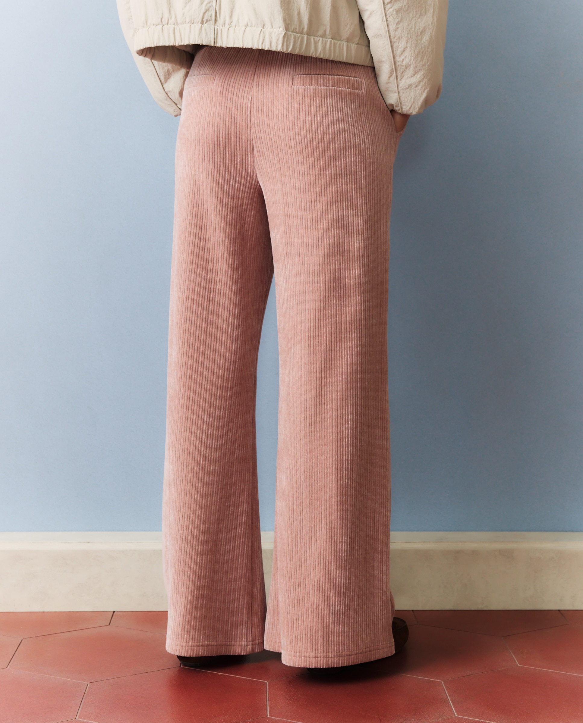 Pantalón de mujer en pana elástica - Southern Cotton - 200 Rosa 200 Rosa-3