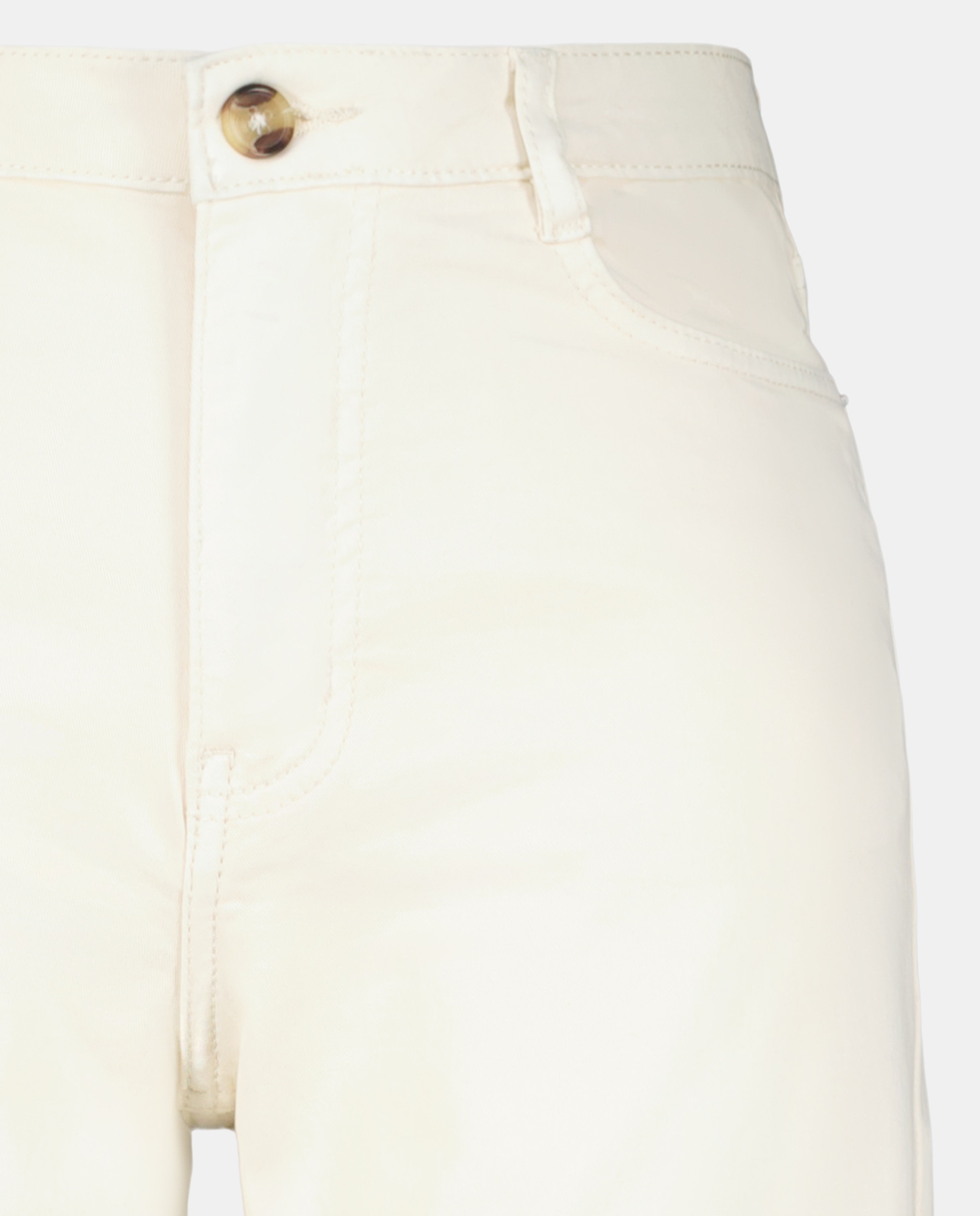 Bermudas de Algodão Branco-marfim-5