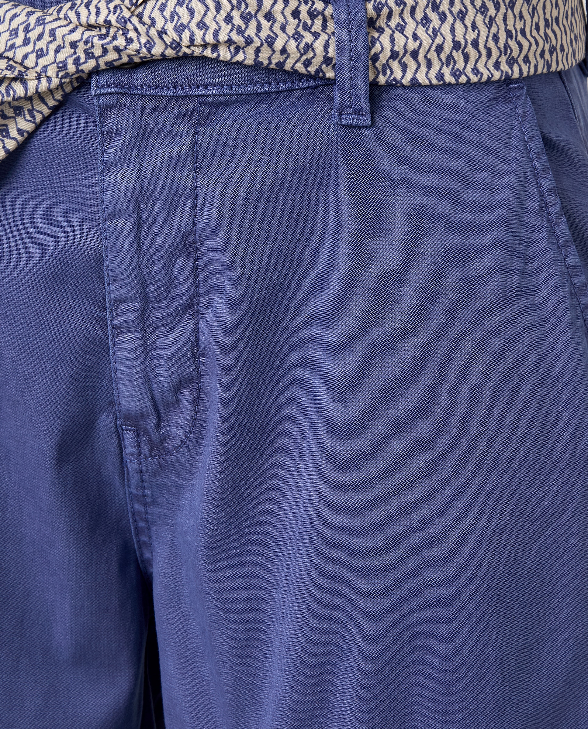 Bermudas de Algodão Azul-marinho-5