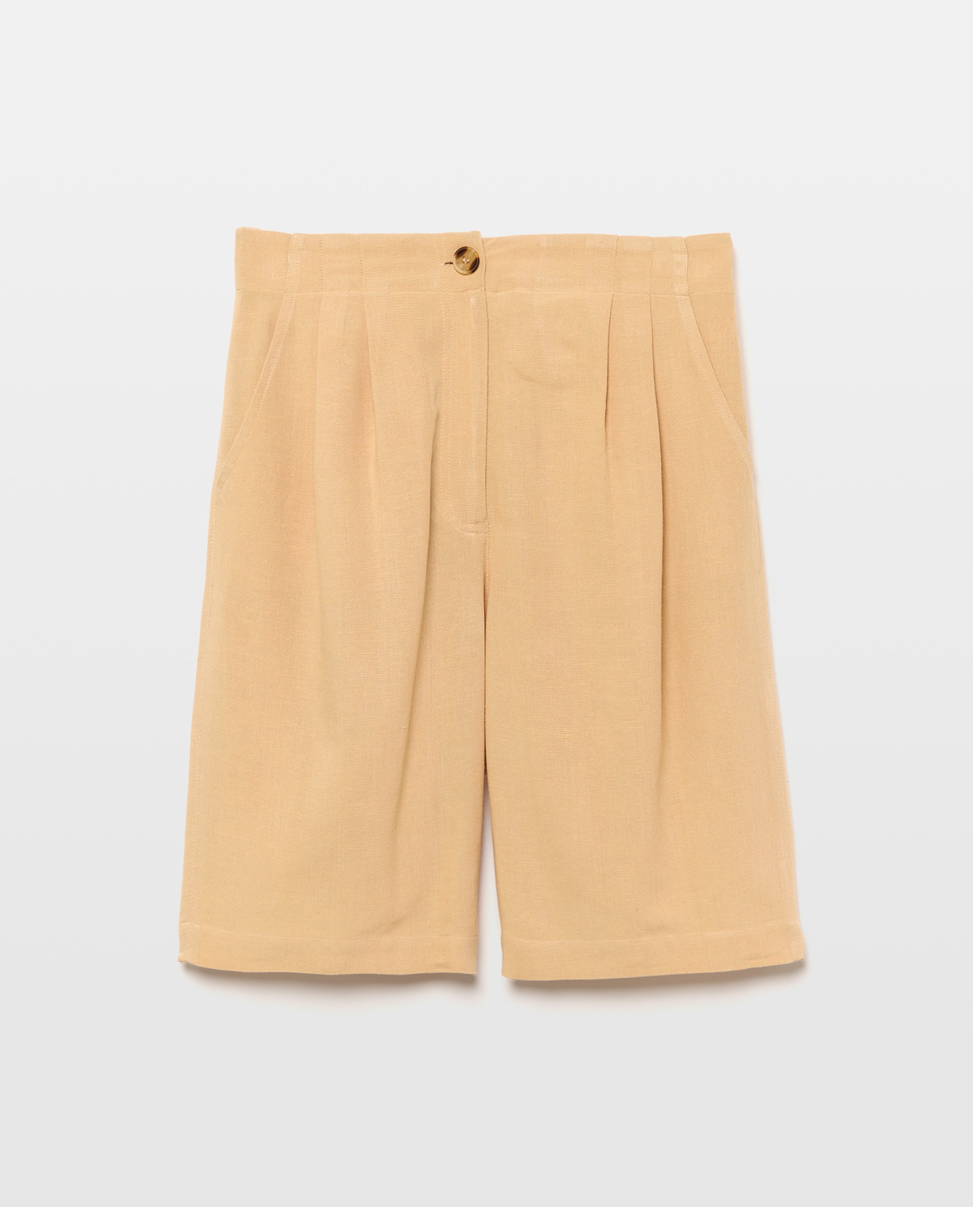 Bermuda lisa fluída de mujer - Southern Cotton - Beige Beige-4