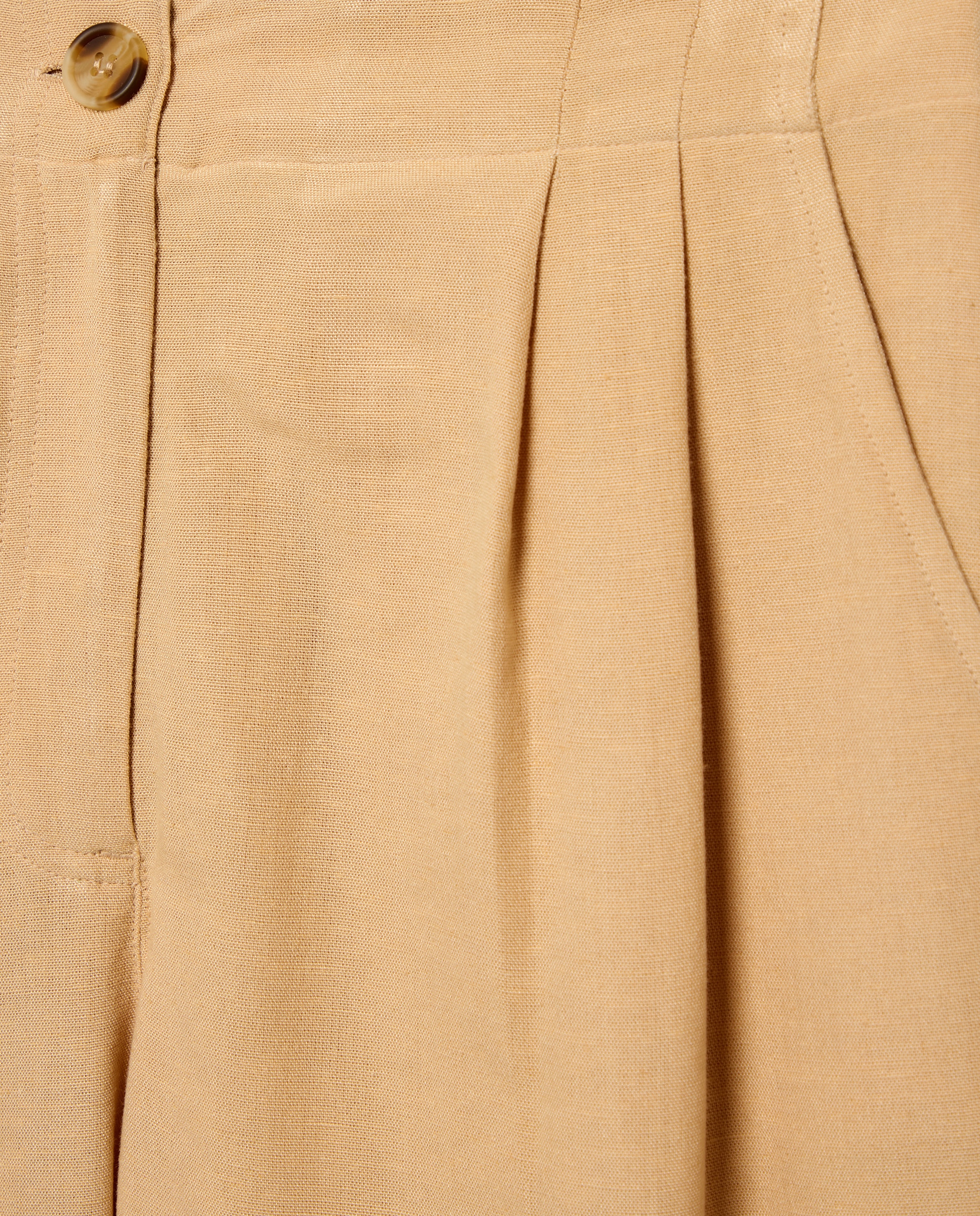 Bermuda lisa fluída de mujer - Southern Cotton - Beige Beige-5