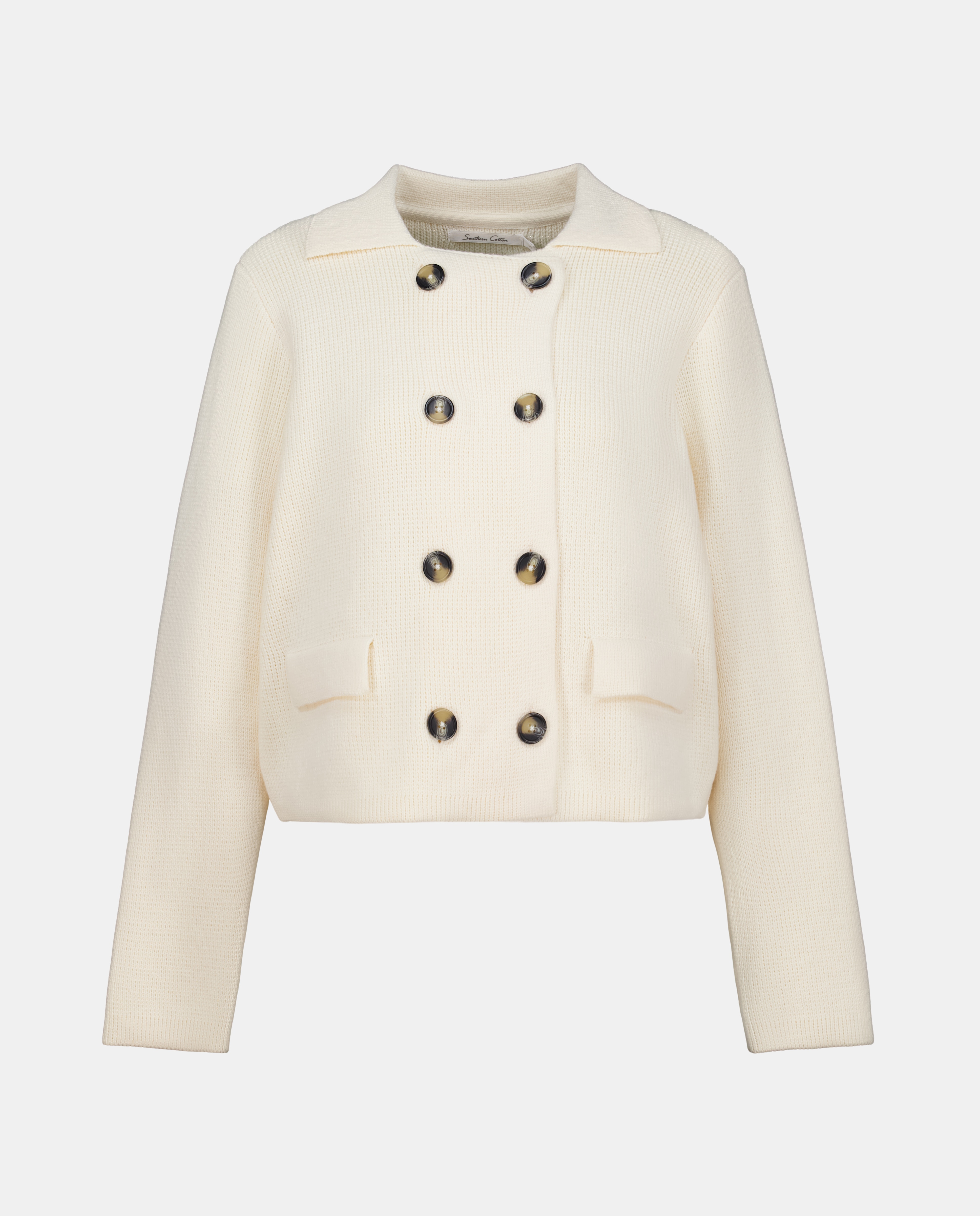 Casaco Liso de Algodão 120 Cru-4