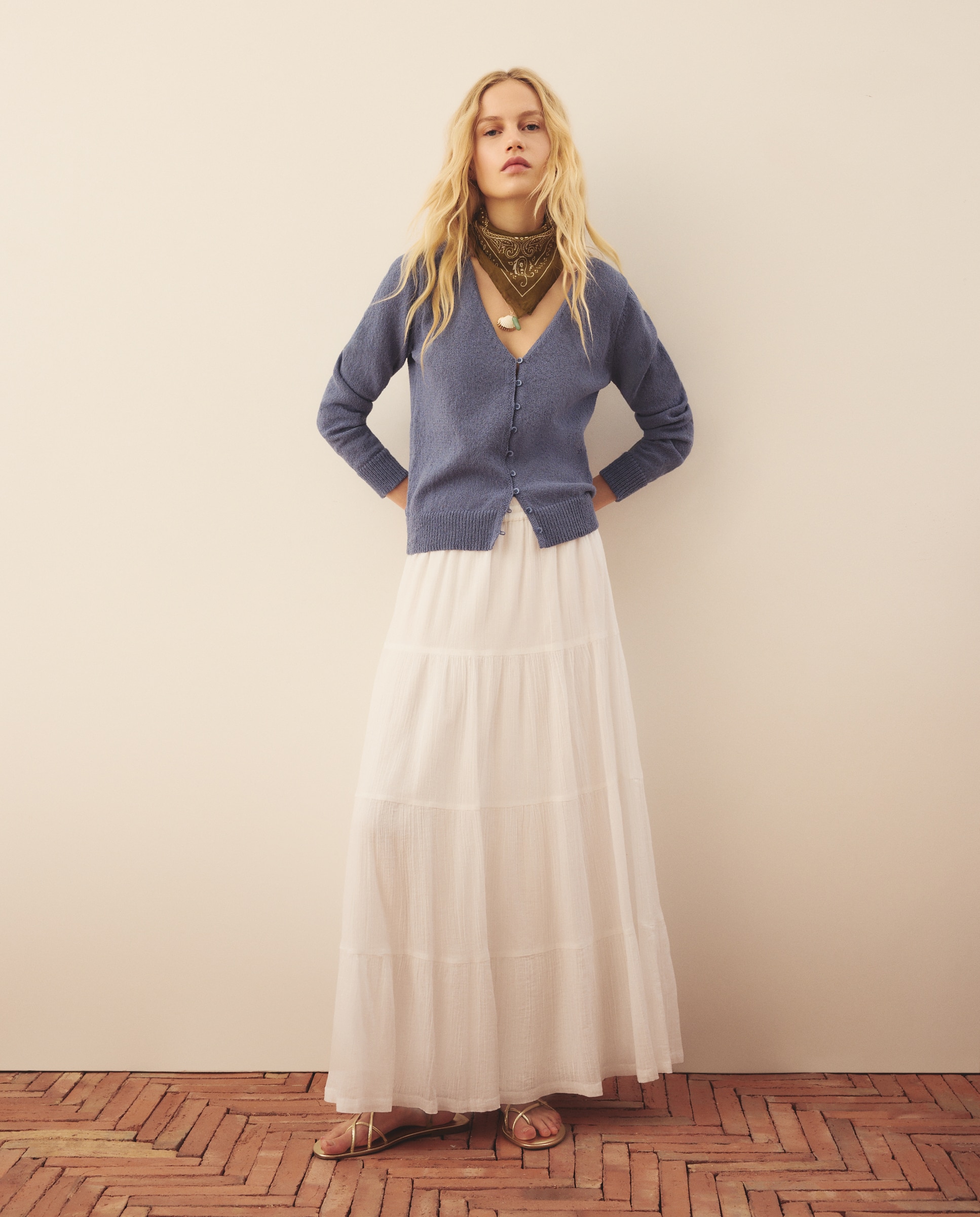 Chaqueta crepe de mujer - Southern Cotton - 120 Crudo 120 Crudo-2