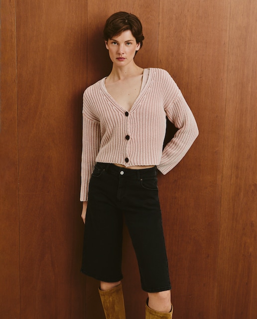 Imagen 0 de Chaqueta de mujer lisa perlada