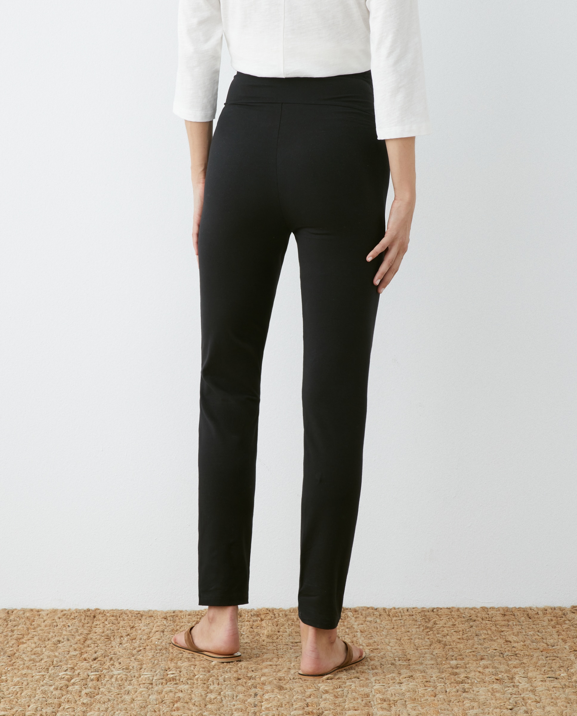 Leggings de Malha de Pré-Mamã - Preto Preto-3