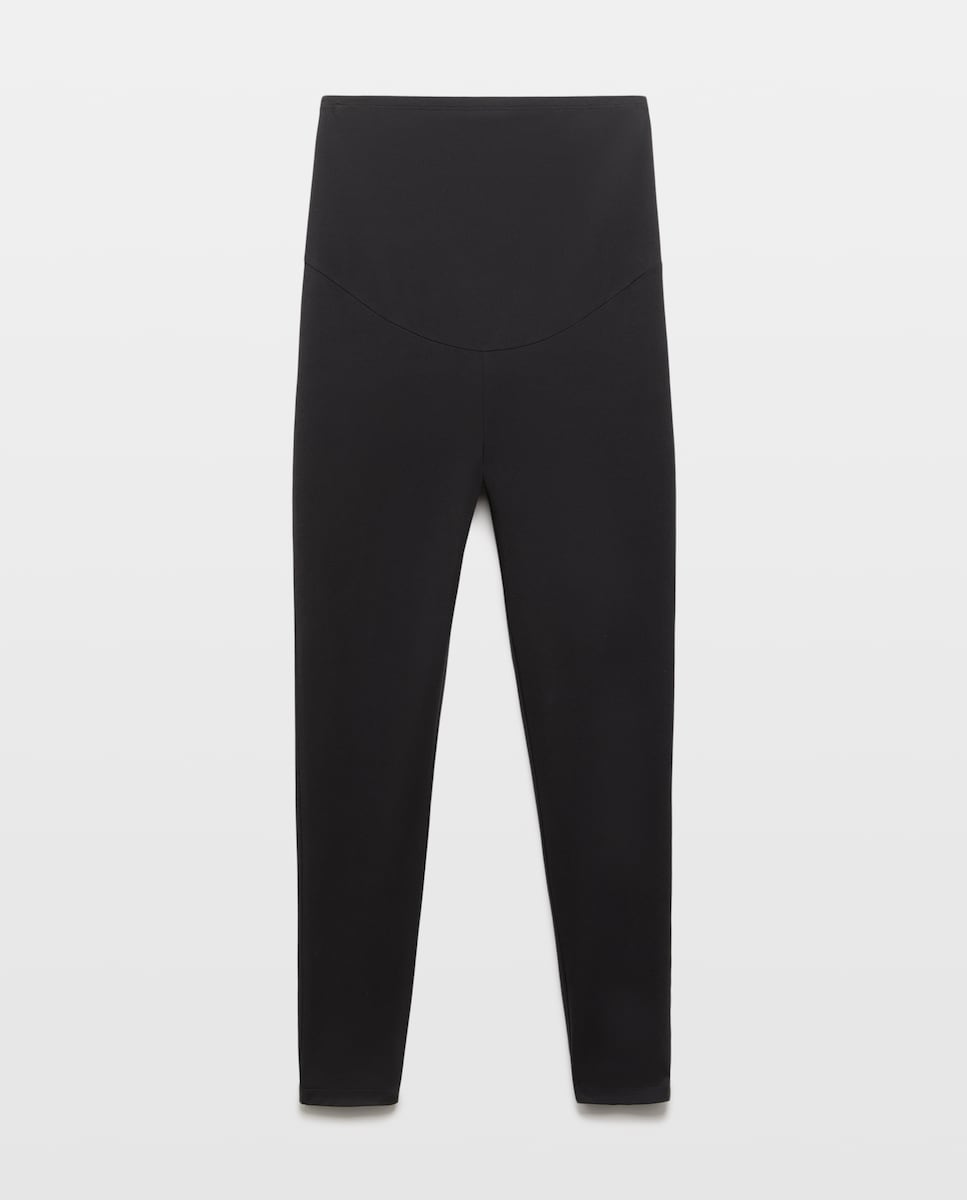 Leggings de Malha de Pré-Mamã - Preto Preto-4