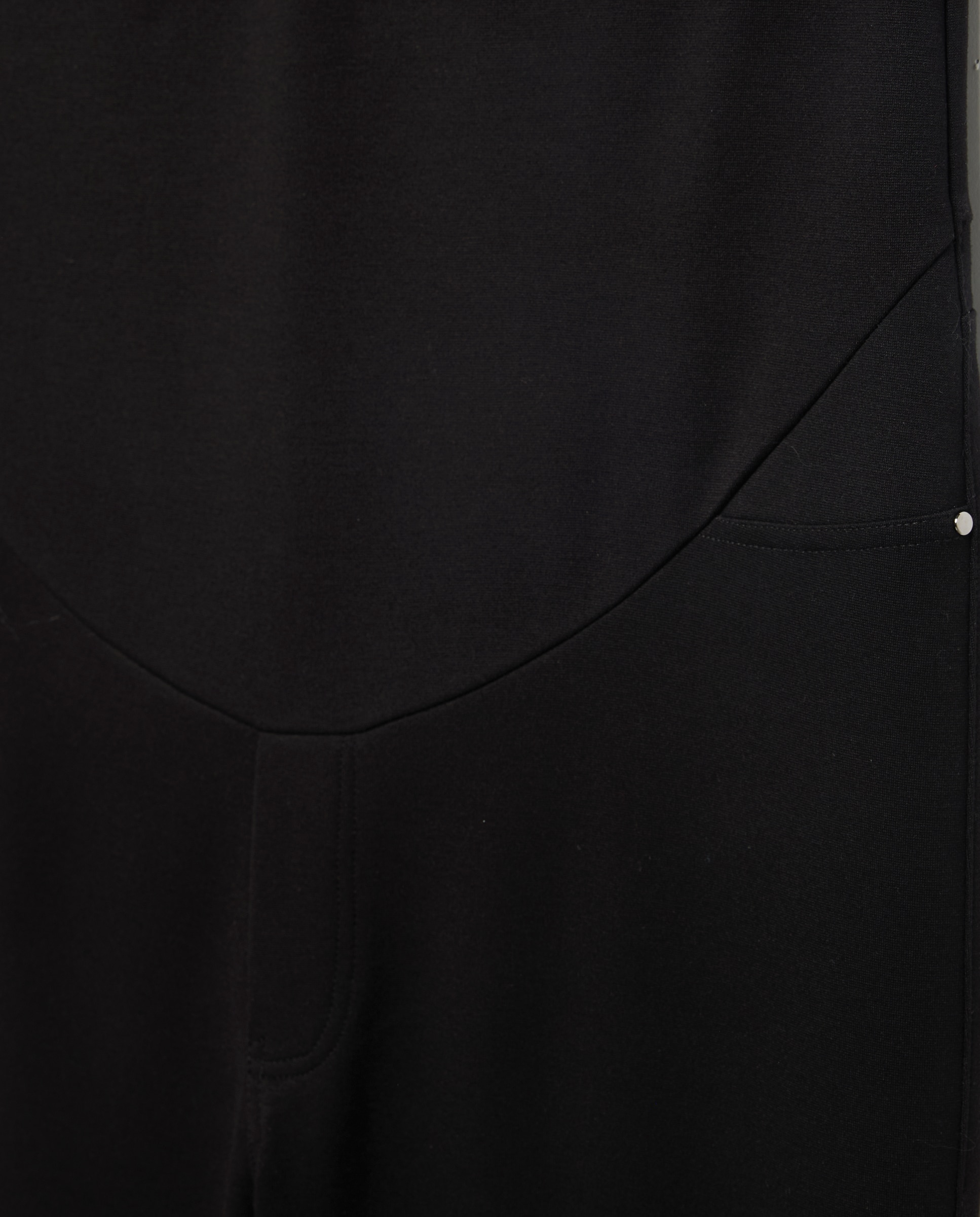 Pantalón premamá de punto corte flare - Southern Cotton - Negro Negro-2