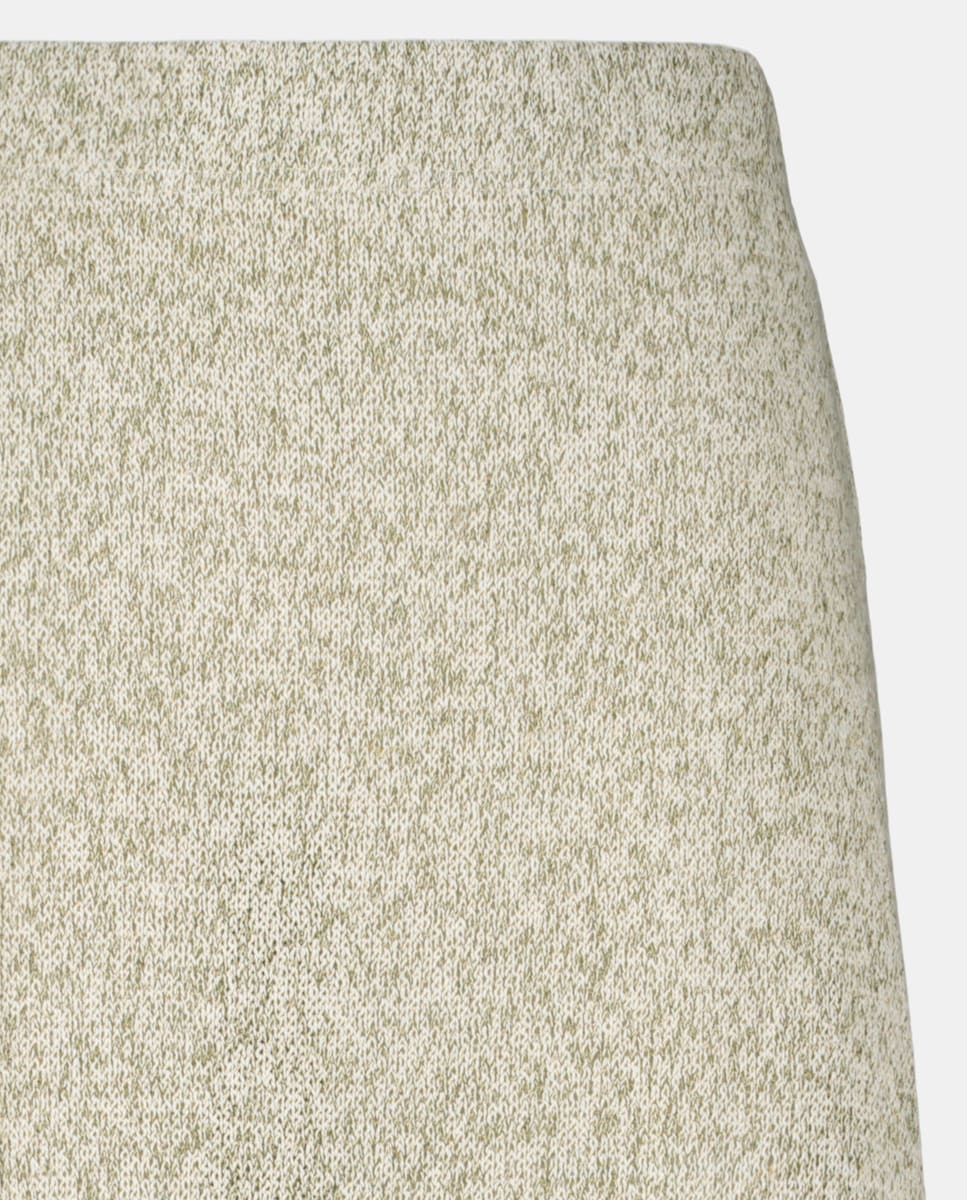 Saia Midi de Algodão 520 Caqui-5