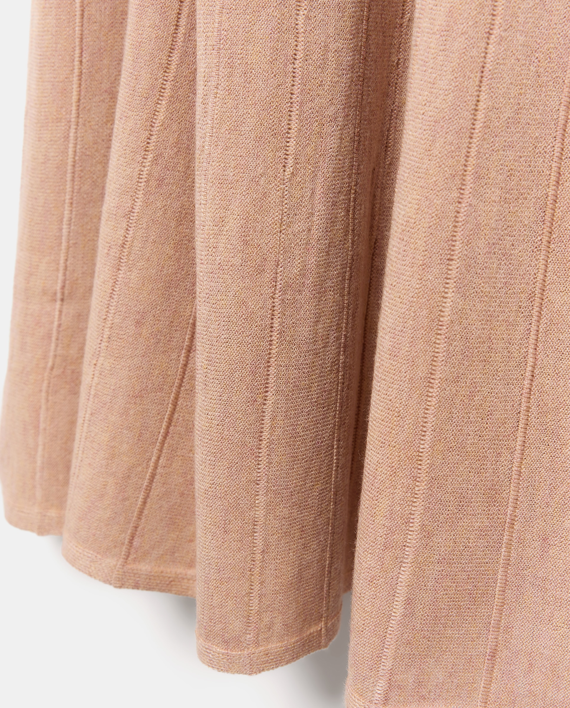 Saia de Tricot com Godés 200 Rosa-5