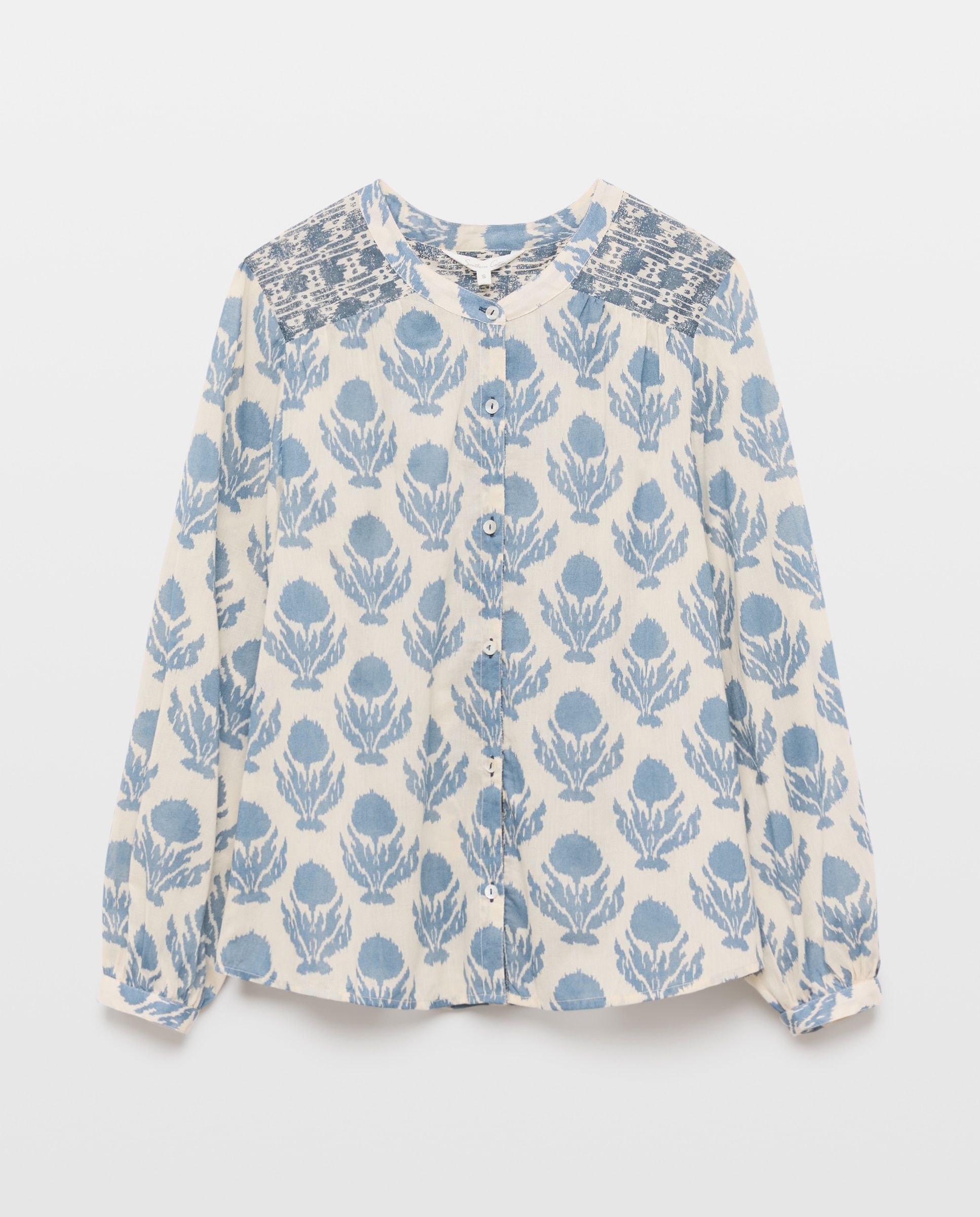 Blusa camisera de mujer - Southern Cotton - Azul Azul-4