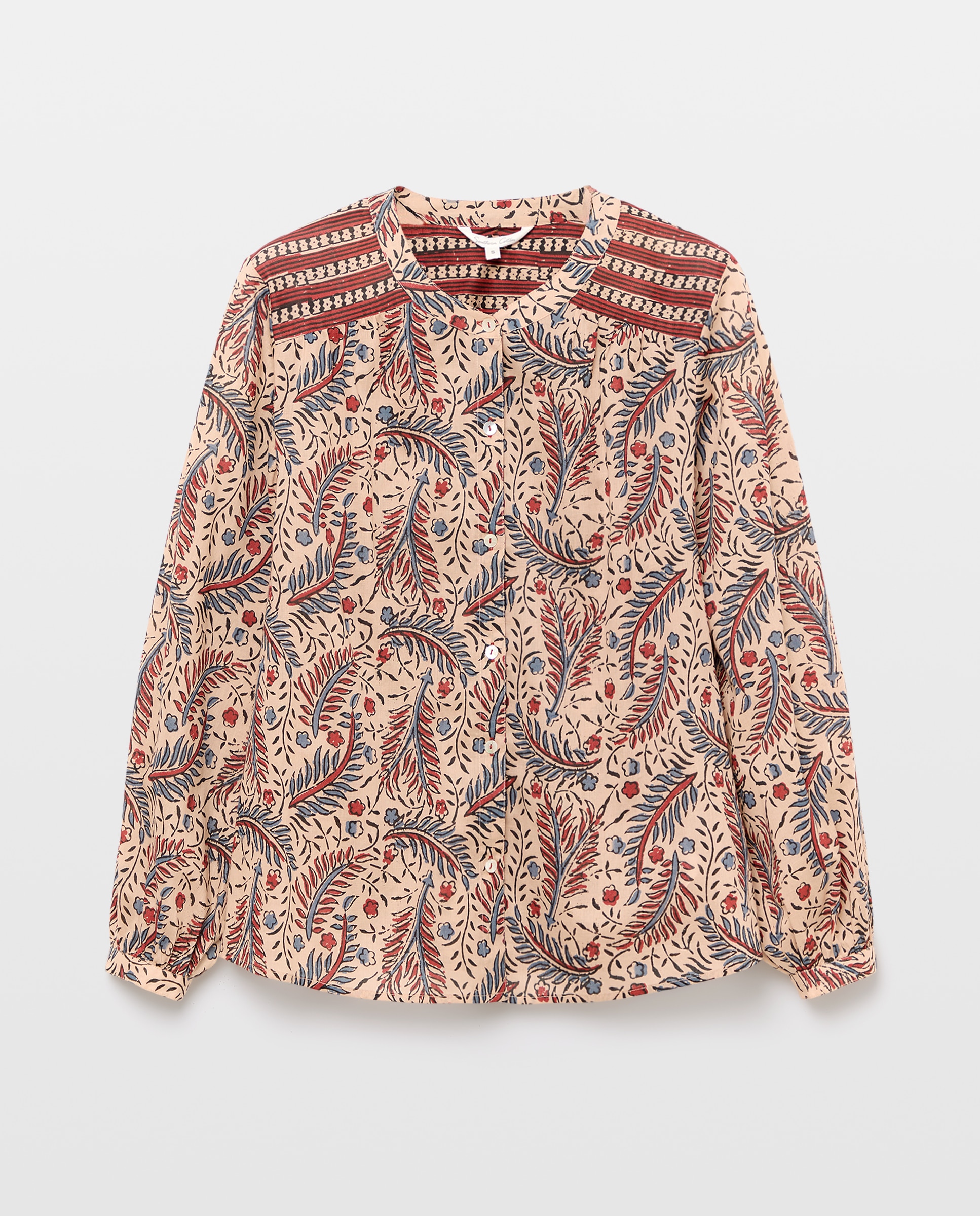 Blusa camisera de mujer - Southern Cotton - Rojo Rojo-5