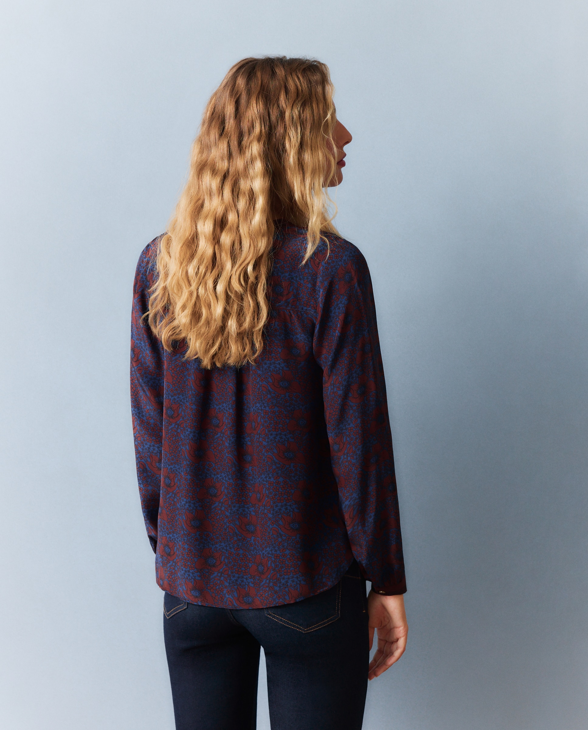Imagen 3 de Blusa de mujer estampada - Southern Cotton - Marrón Marrón