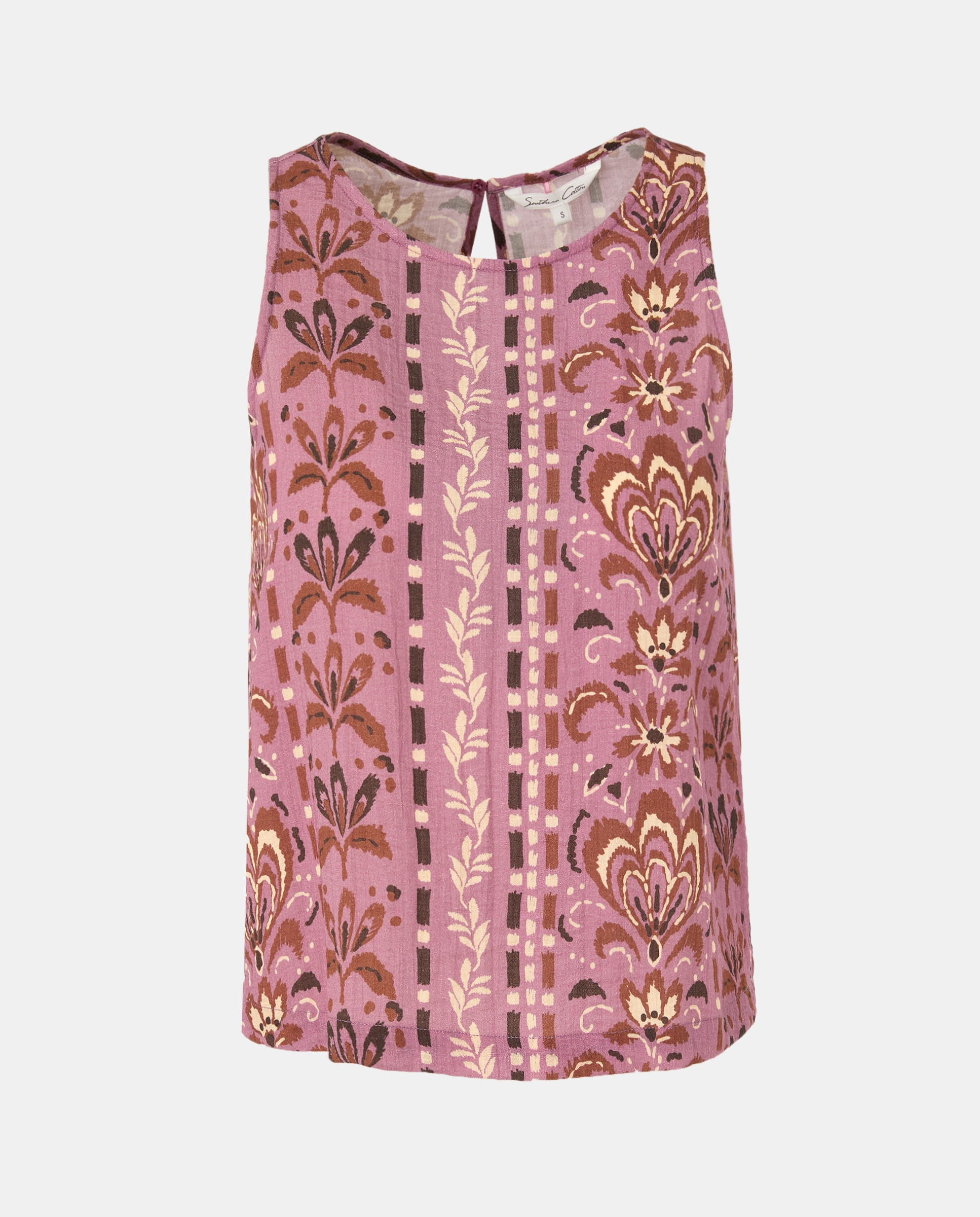 Top Aberto de Manga Curta Rosa-5