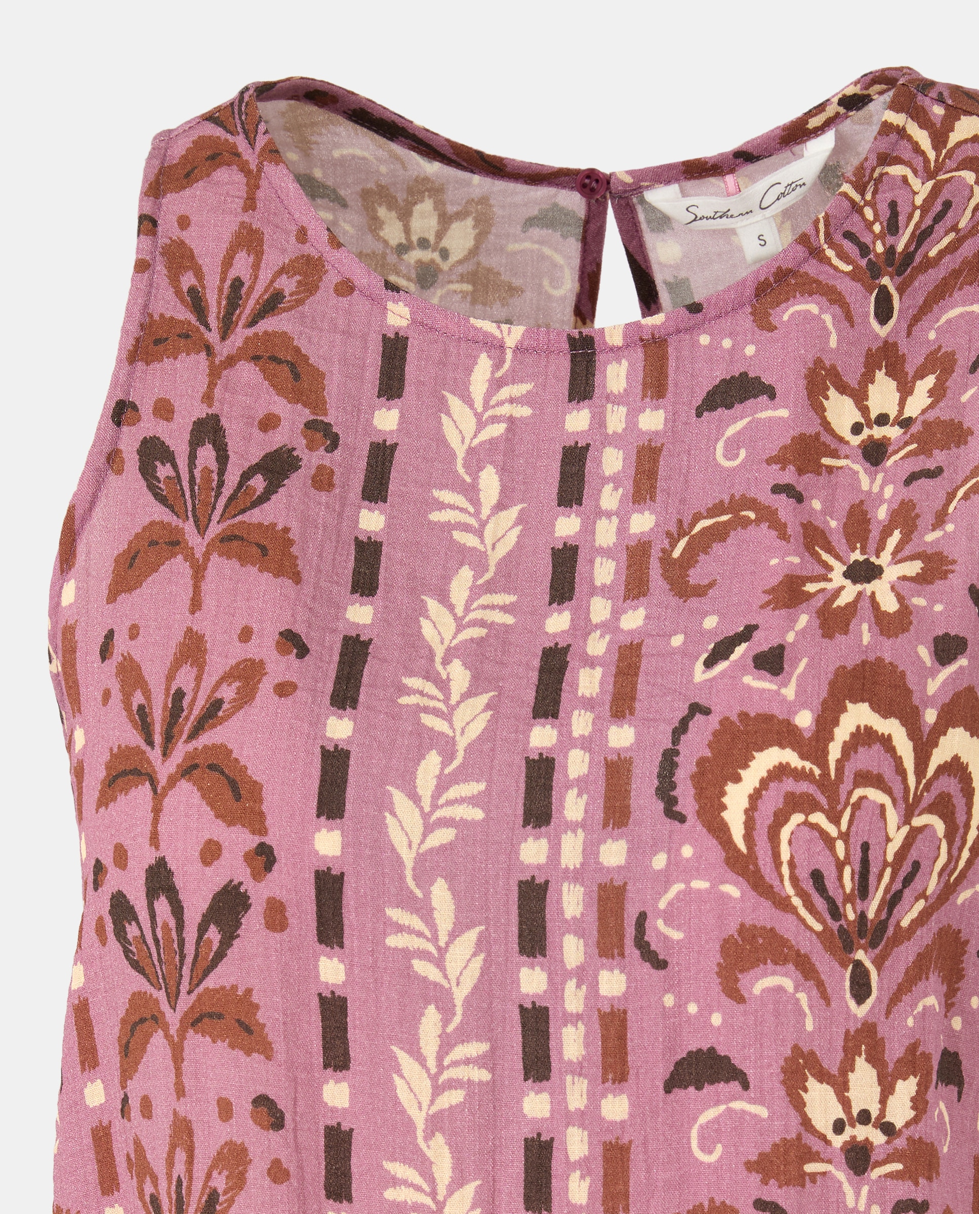 Top Aberto de Manga Curta Rosa-6