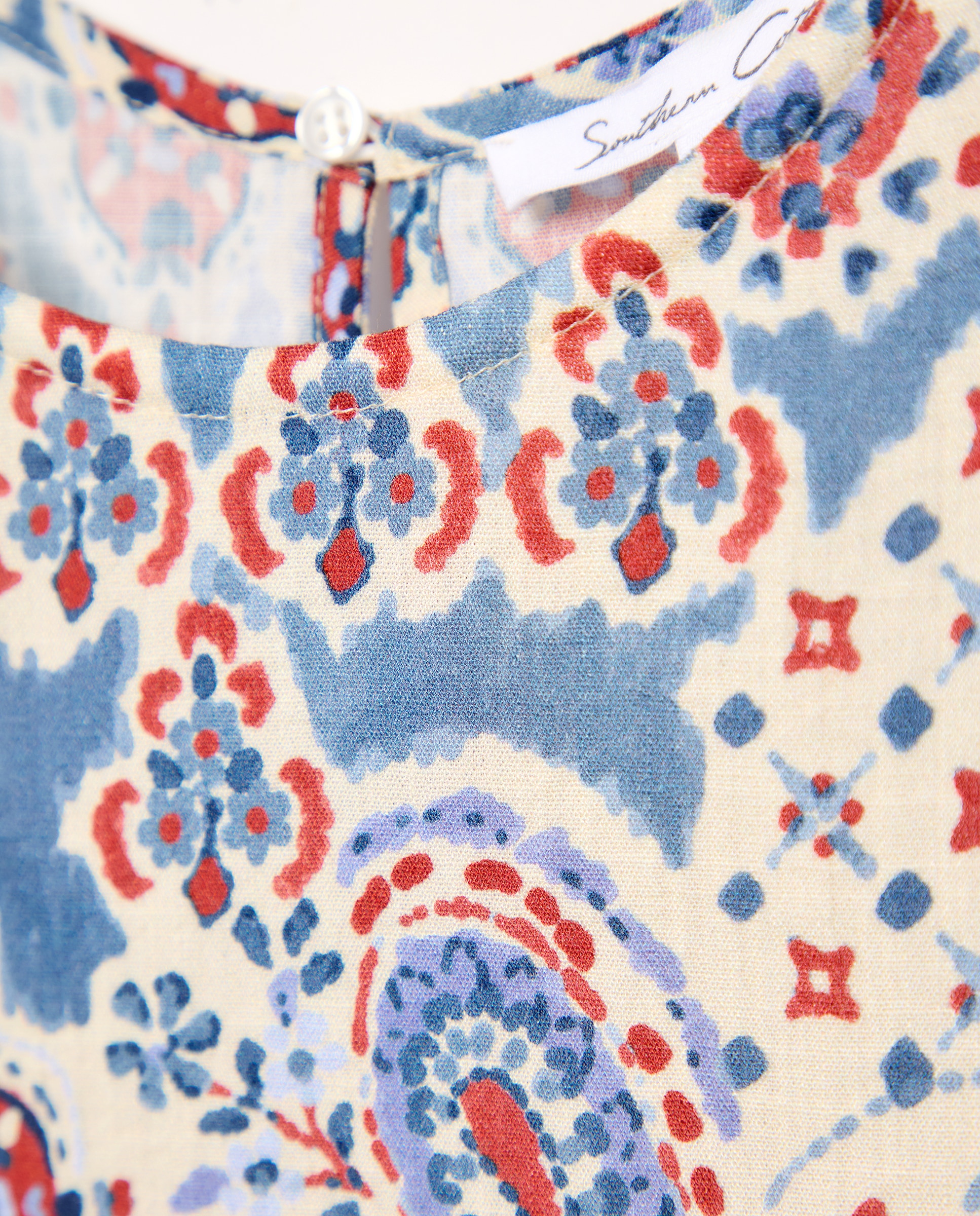 Top de mujer estampado abierto - Southern Cotton - Azul Azul-5