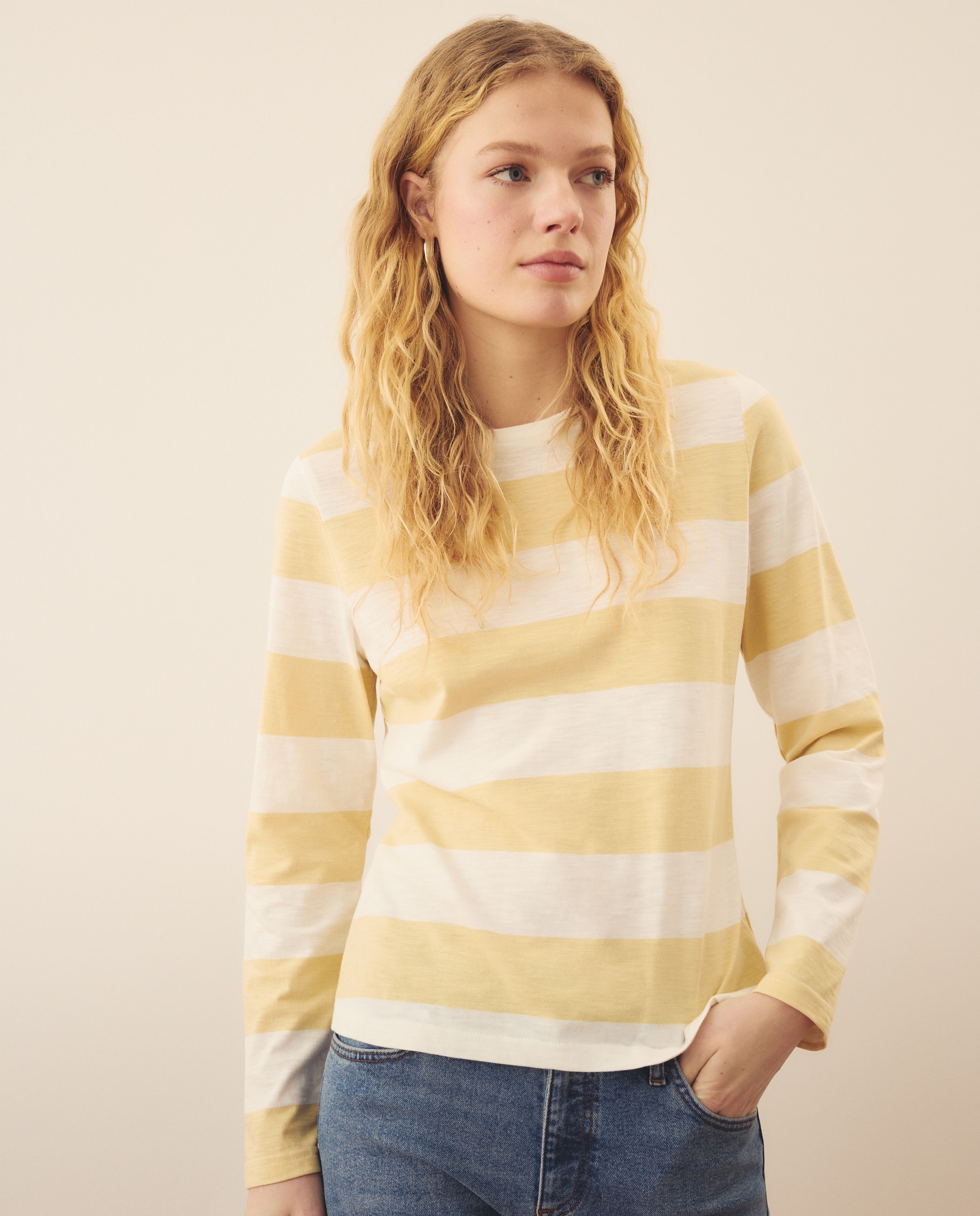 Imagem 0 de T-shirt com Risca Larga - Navy