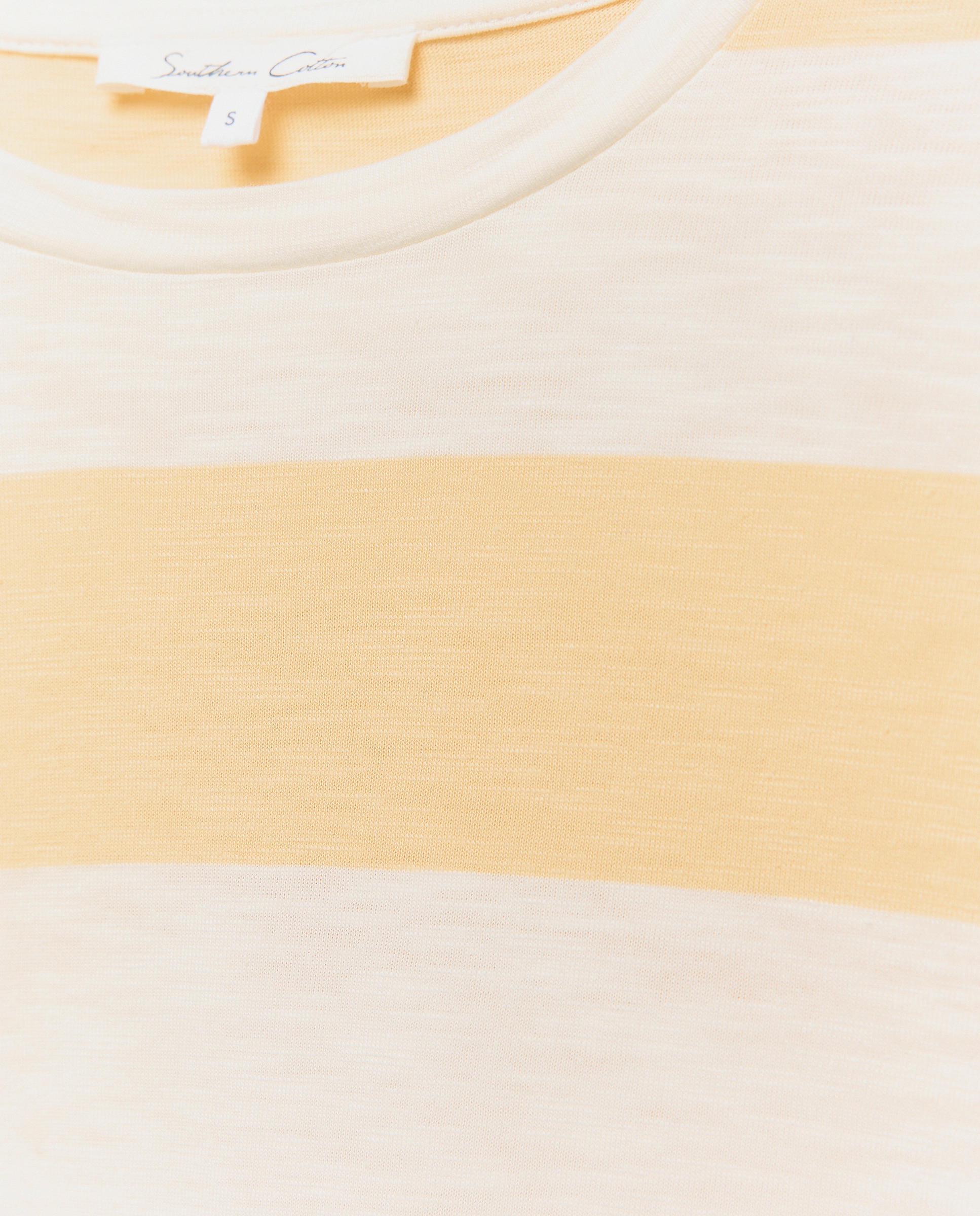 T-shirt com Risca Larga - Navy Amarelo-5