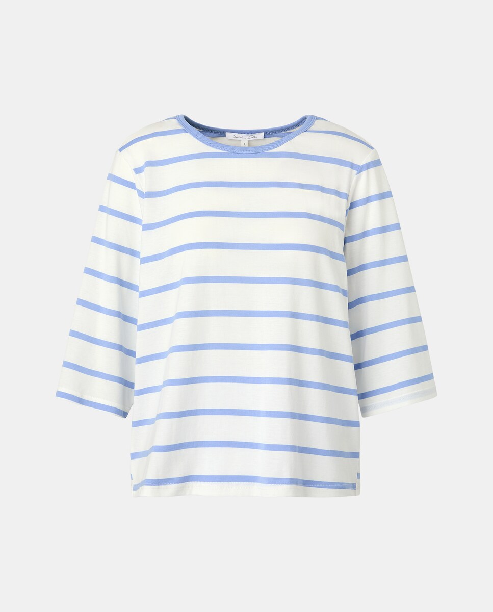 Camisola Estampada com Manga 3/4 Branco-4