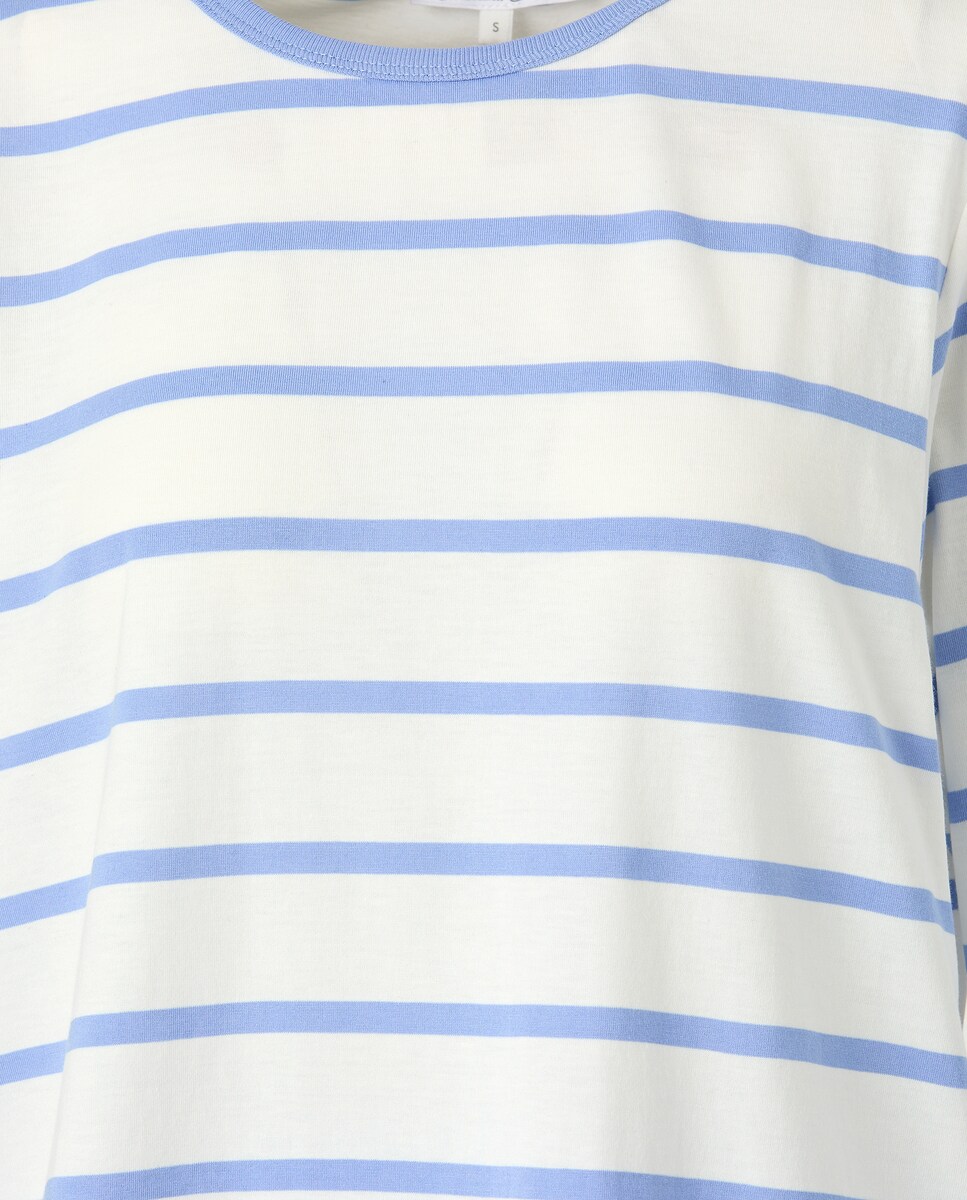 Camisola Estampada com Manga 3/4 Branco-5