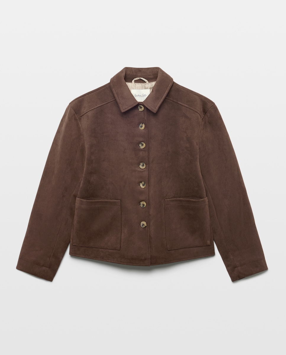 Imagen 0 de Chaqueta lisa con botones de mujer 520 Kaki