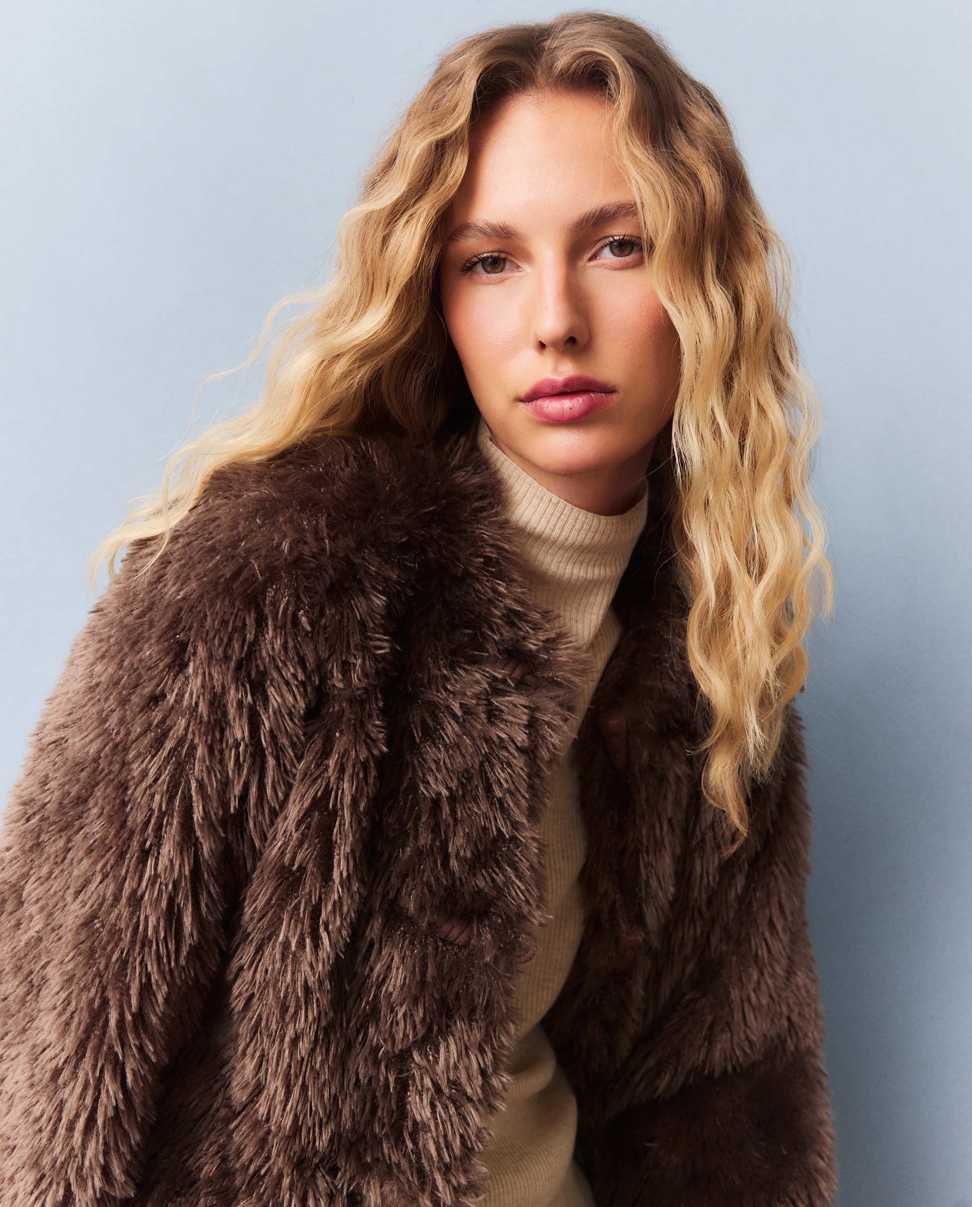 Chaqueta de mujer de pelo Karacul - Southern Cotton - Visón oscuro Visón oscuro-1