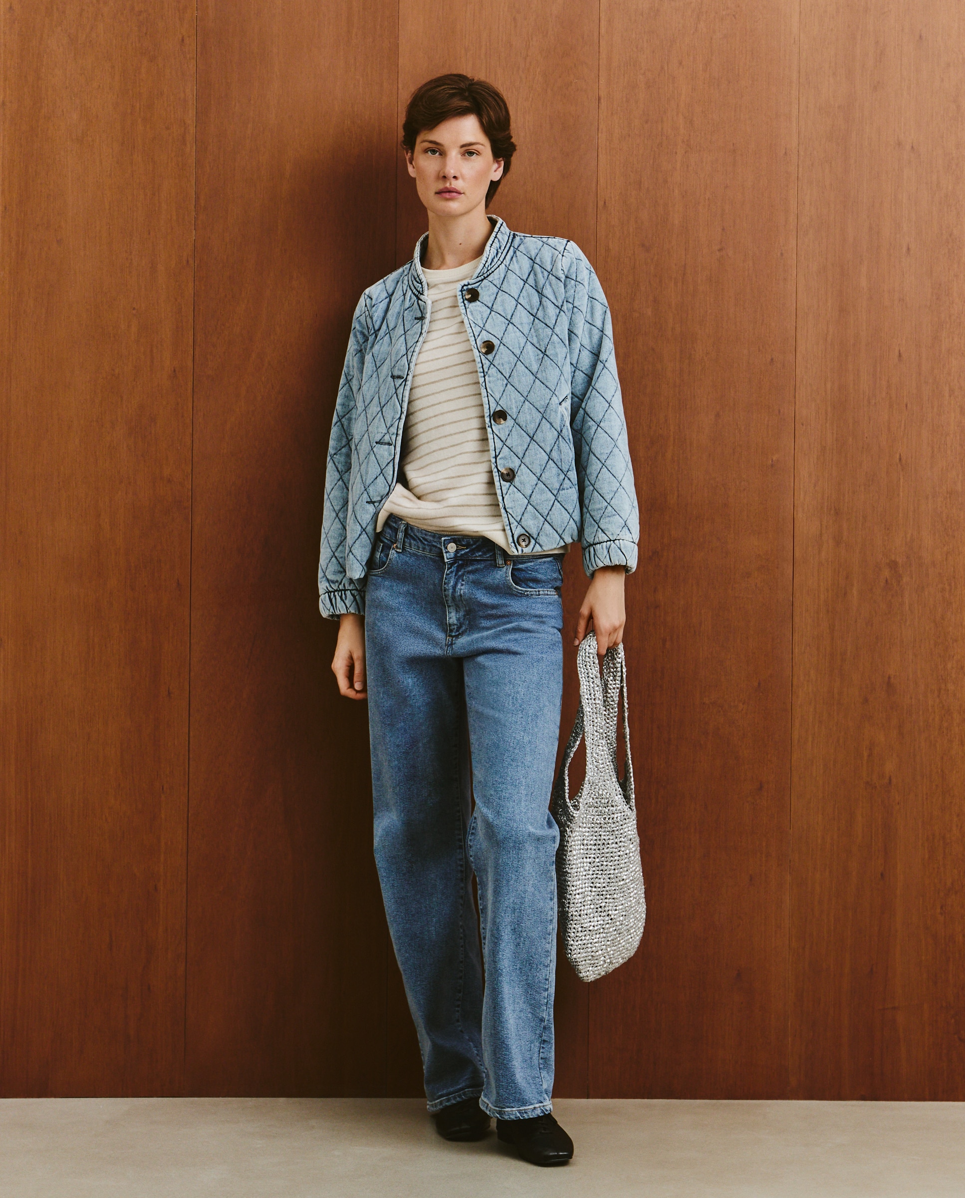 Camisola de Malha de Algodão com Estampado Verde-2