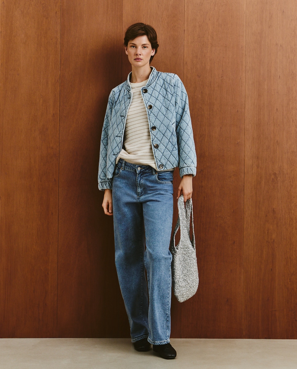 Camisola de Malha de Algodão com Estampado Verde-2