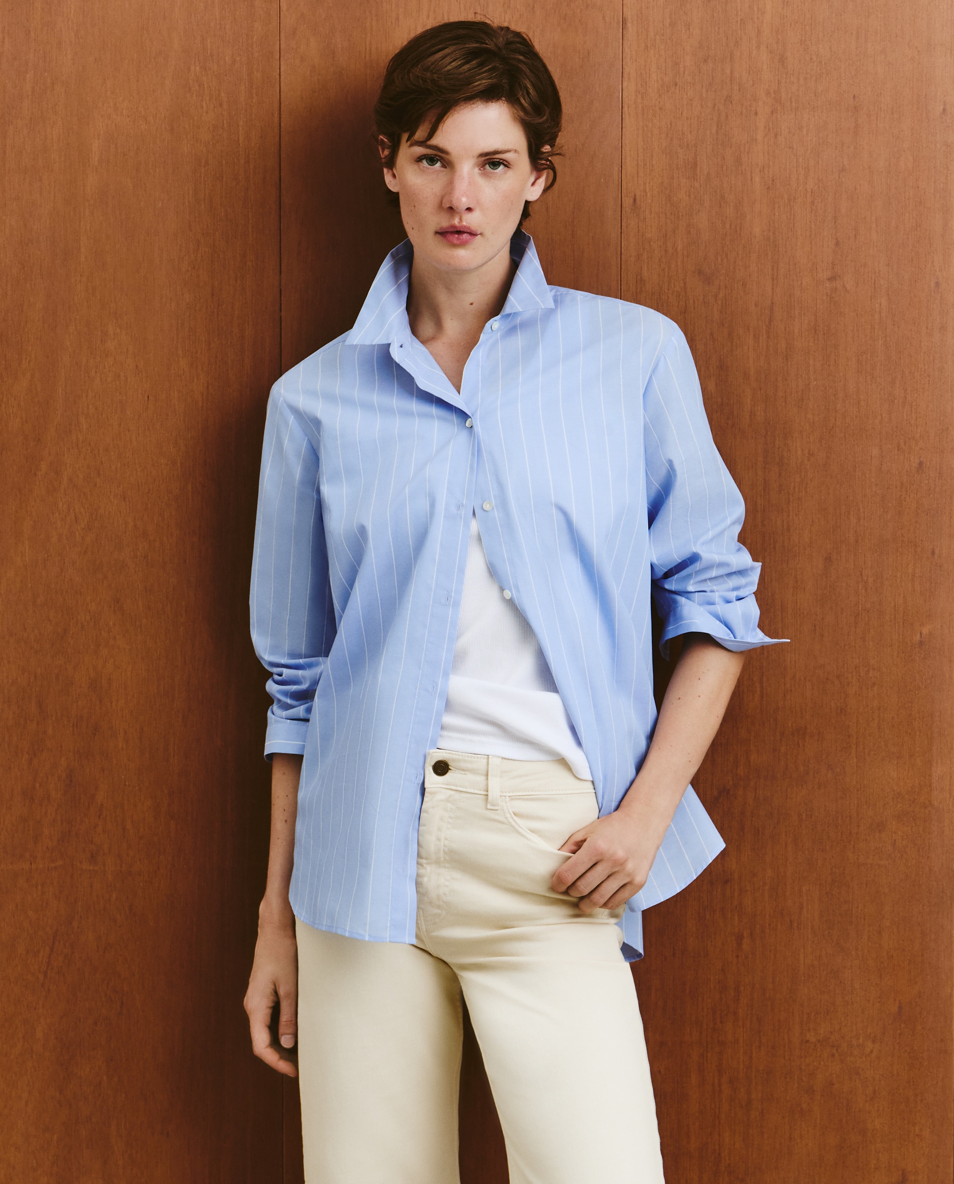 Blusa Tipo Camiseiro Oversize Azul-2