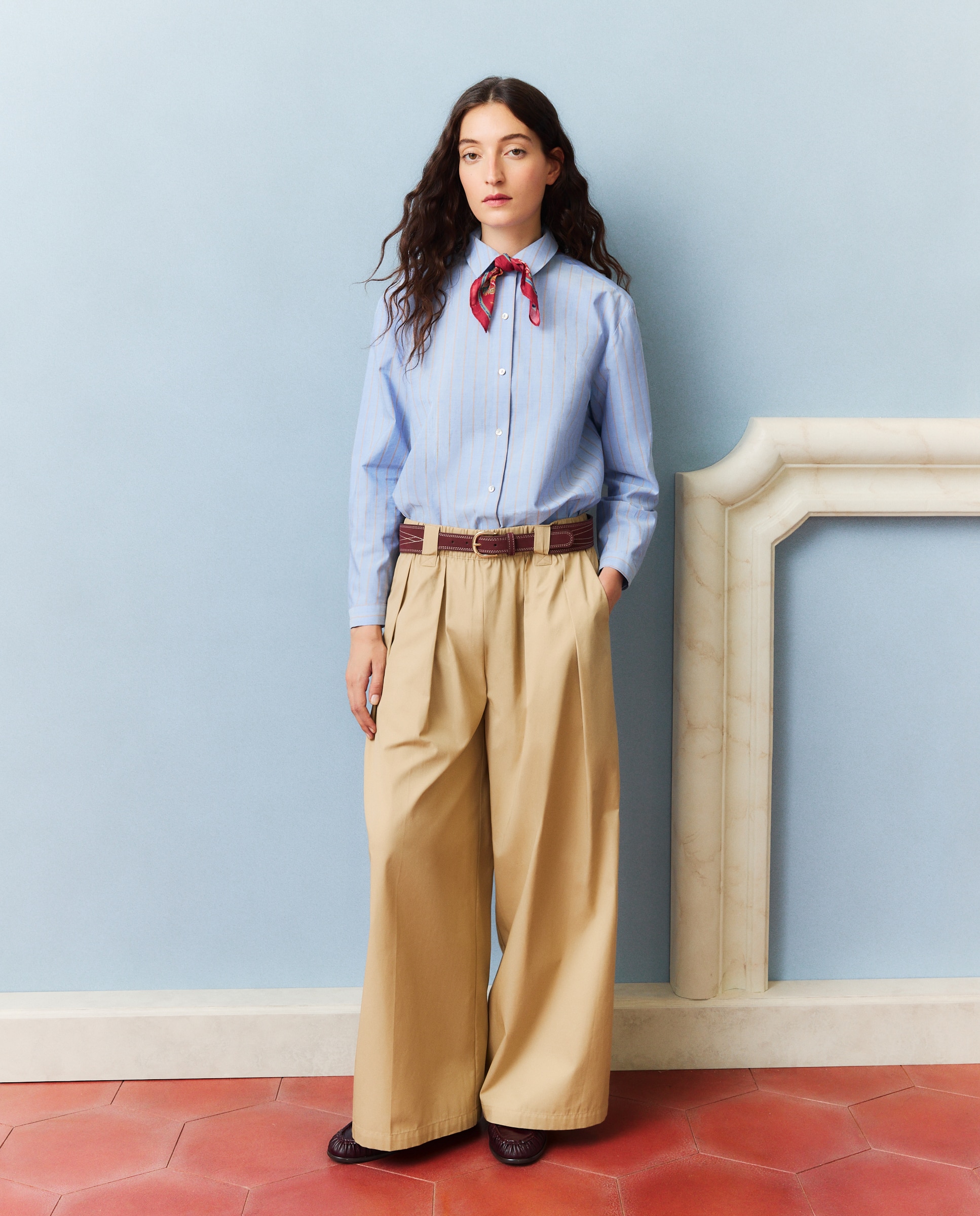 Camisa Oversize Azul-2