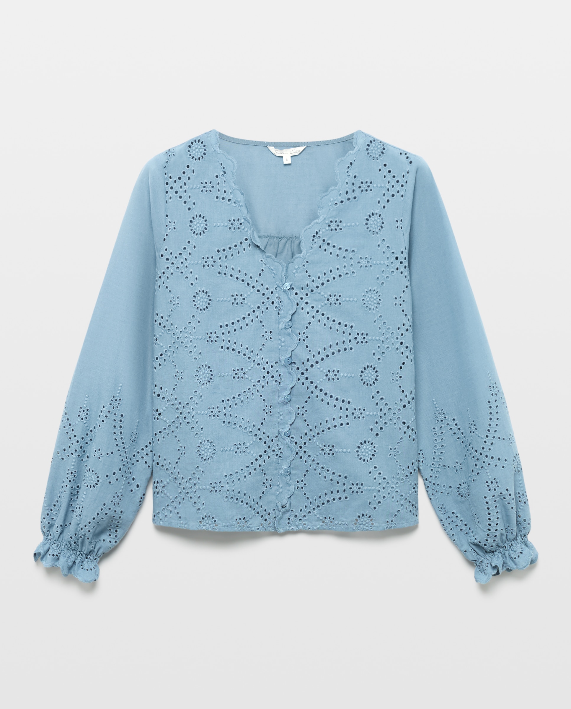 Blusa Shifly com Manga Comprida 400 Azul-5