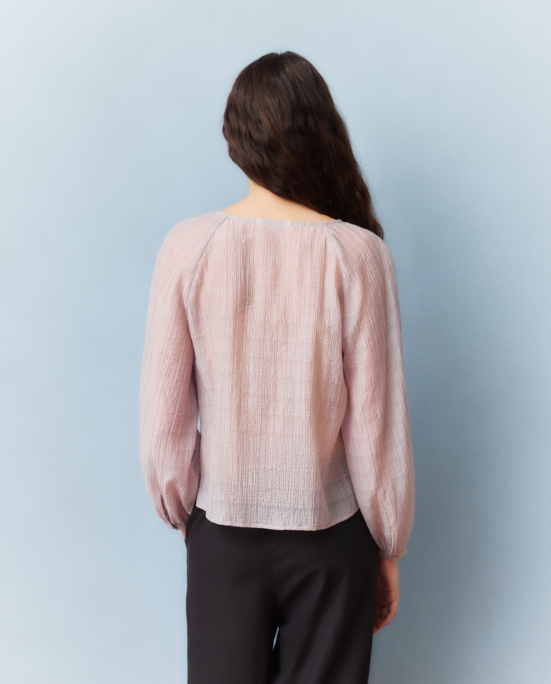 Imagen 4 de Blusa de mujer con volantes - Southern Cotton - 284 Lila 284 Lila
