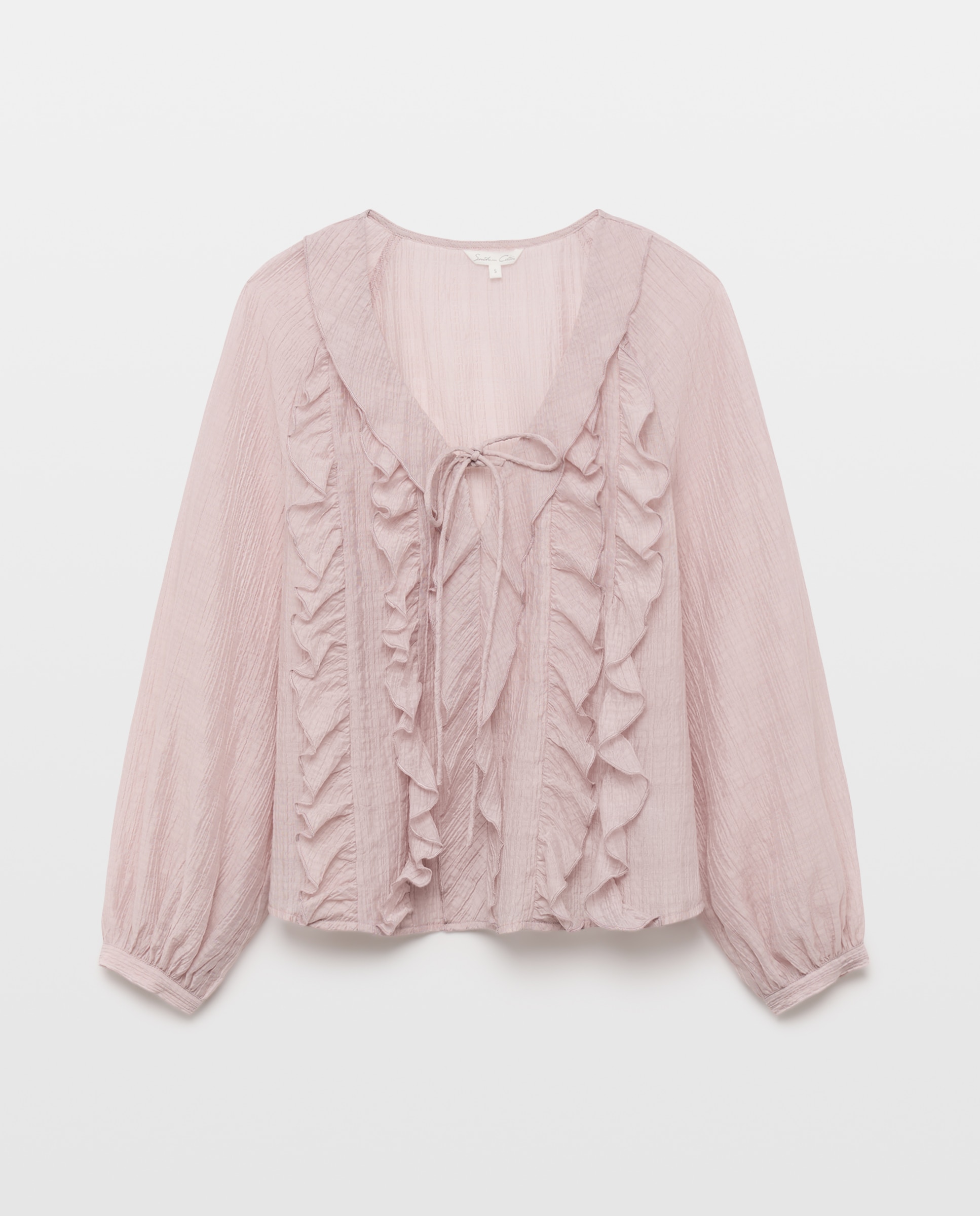 Imagen 5 de Blusa de mujer con volantes - Southern Cotton - 284 Lila 284 Lila