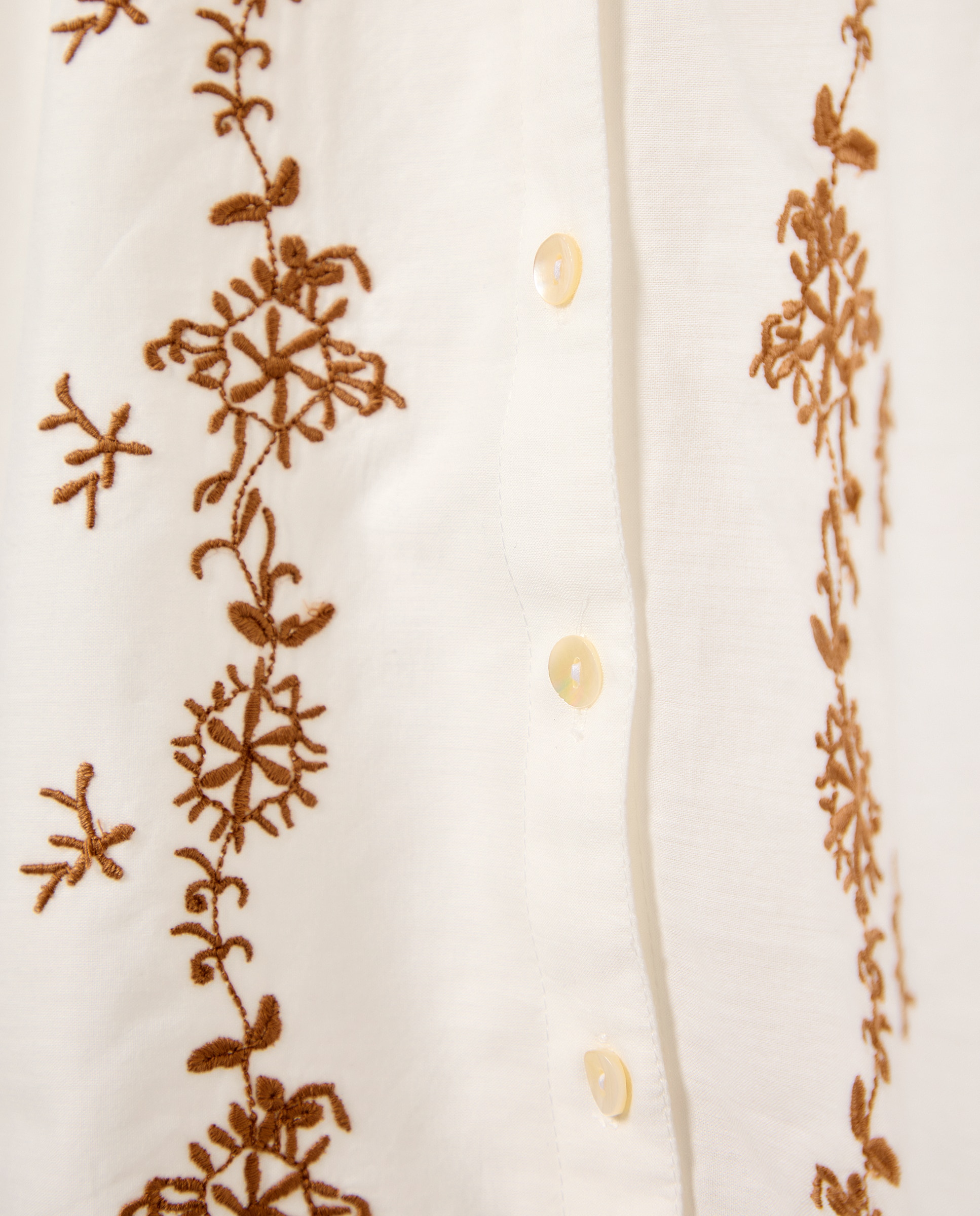 Imagen 6 de Blusa de mujer romántica con bordado - Southern Cotton - 120 Crudo 120 Crudo