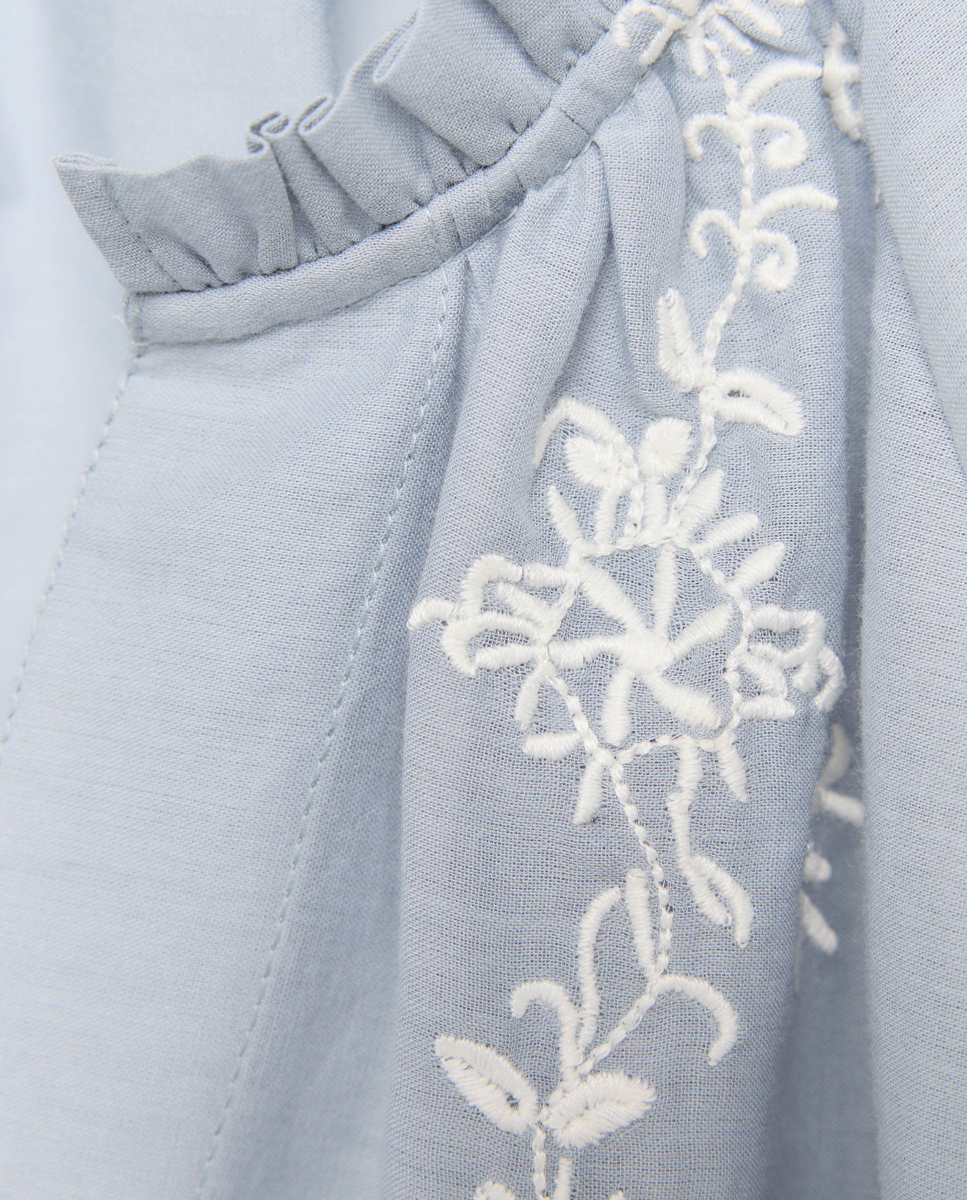 Imagen 6 de Blusa de mujer romántica con bordado - Southern Cotton - 471 Índigo 471 Índigo