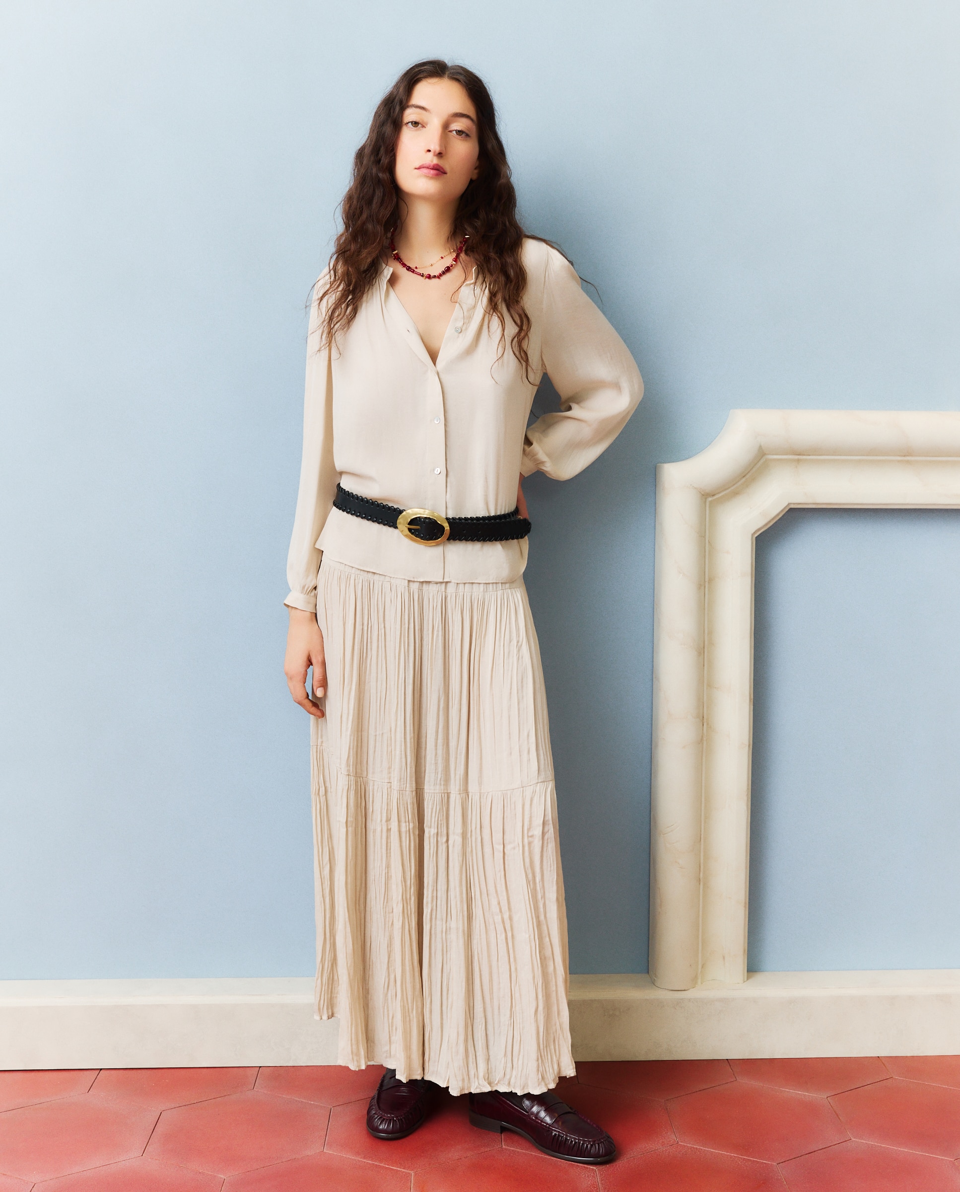 Blusa Lisa Bege-2