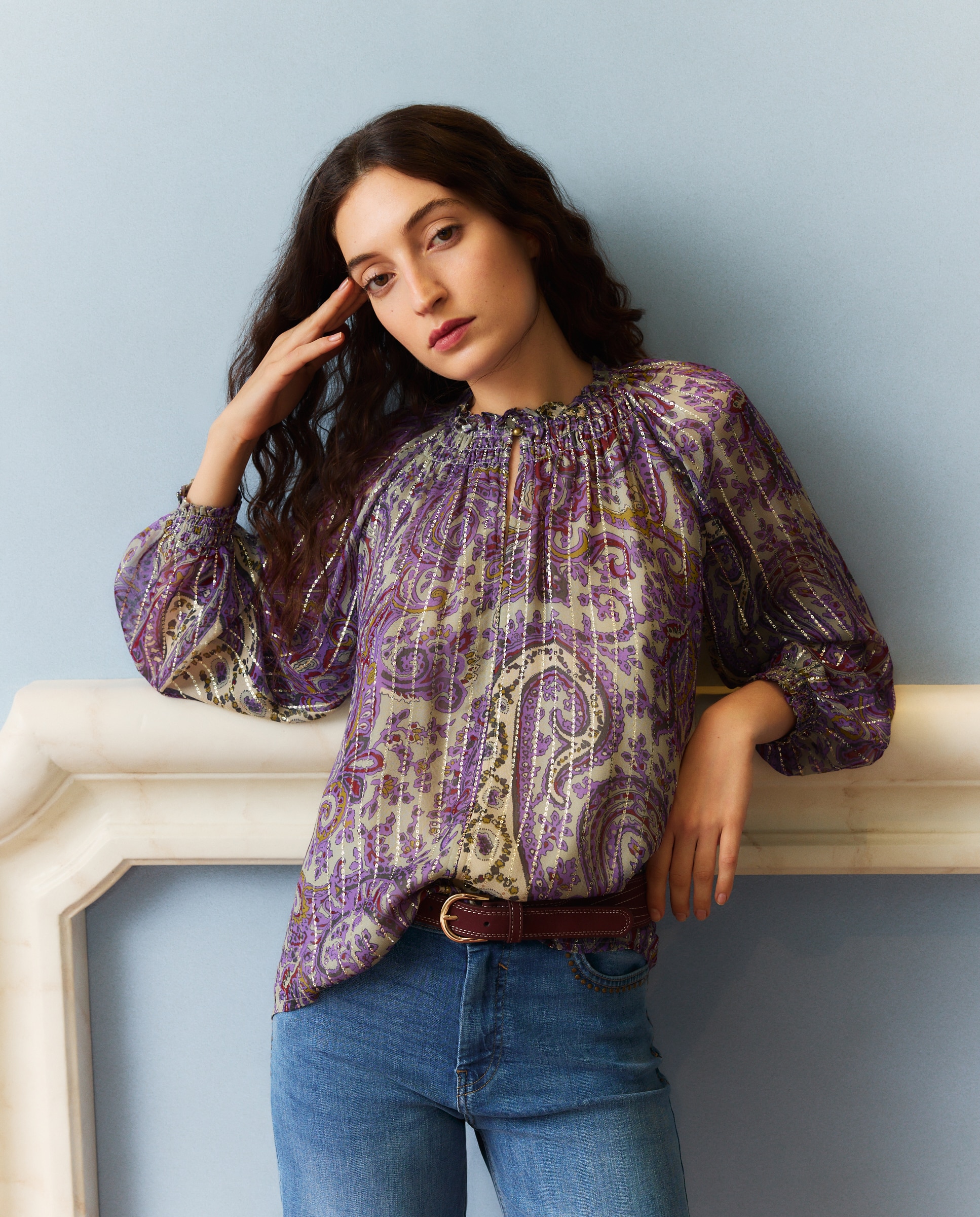 Imagem 0 de Blusa Georgette Estampada
