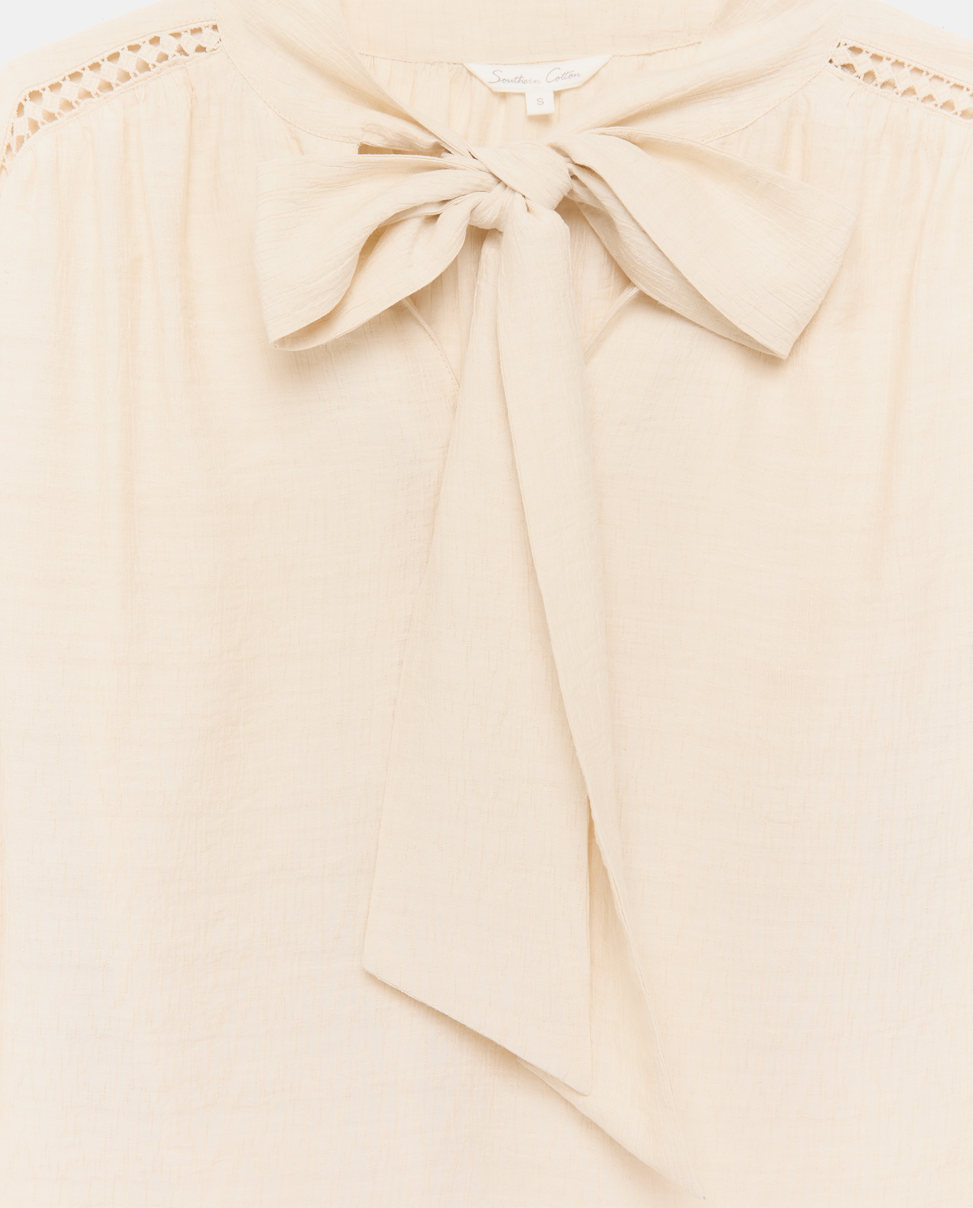 Blusa Romântica com Laço 120 Cru-2