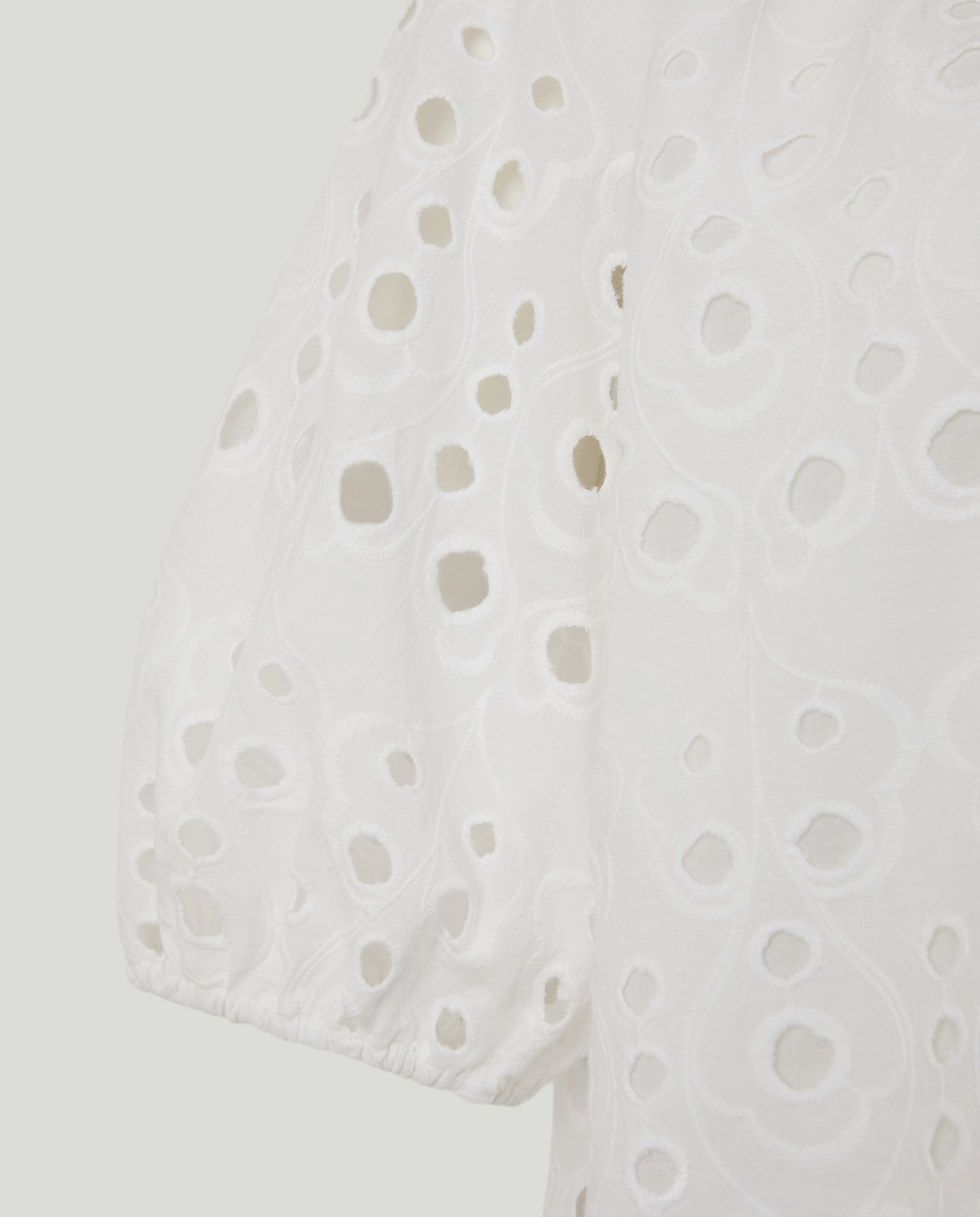 Blusa Lisa com Manga Curta Branco-5