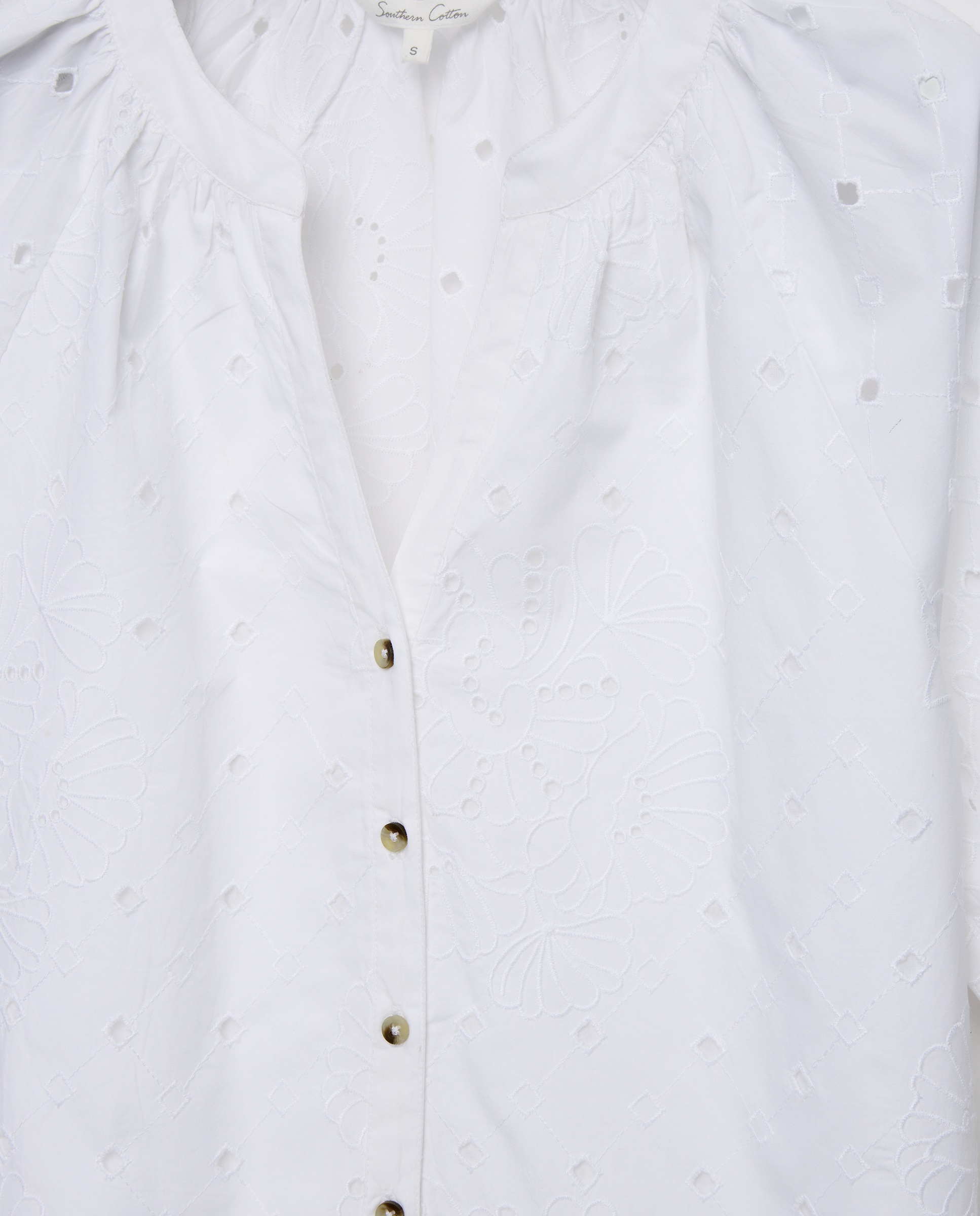 Imagen 6 de Blusa shifly de mujer - Southern Cotton - Blanco Blanco