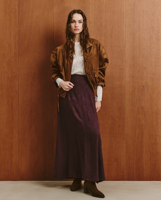 Imagen 0 de Falda larga lisa de mujer