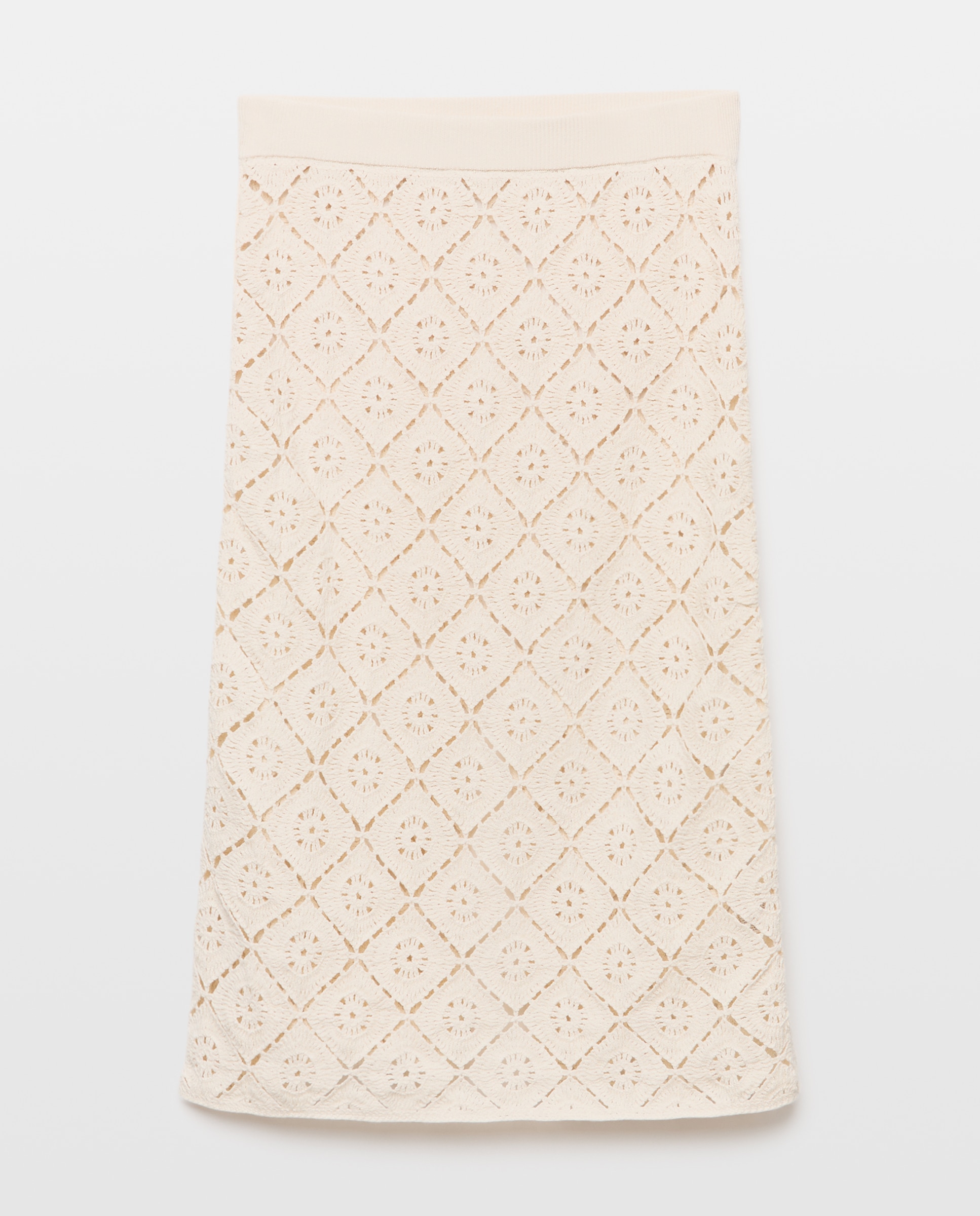 Saia Comprida de Crochet 120 Cru-4