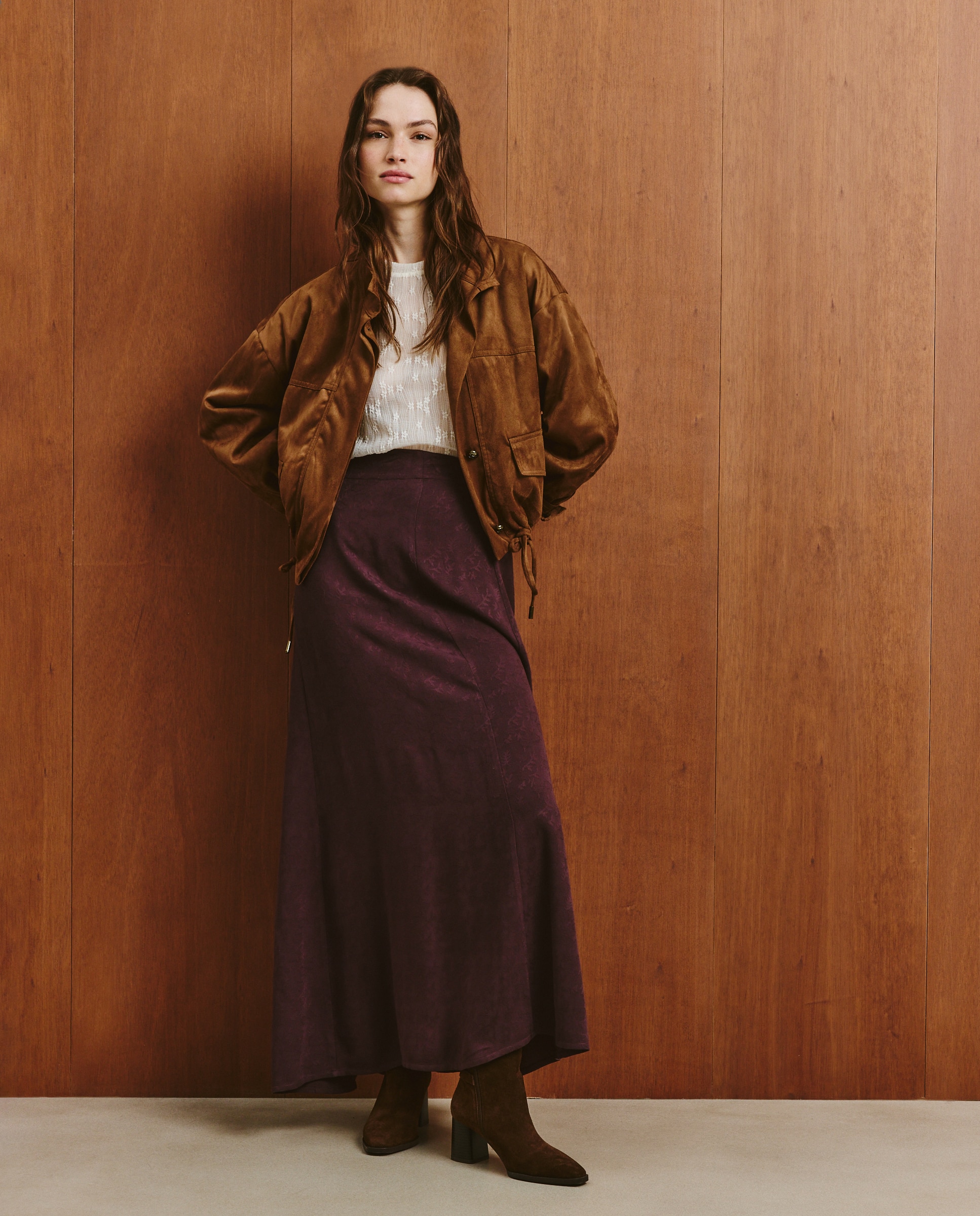 T-shirt Lisa com Manga 3/4 120 Cru-2