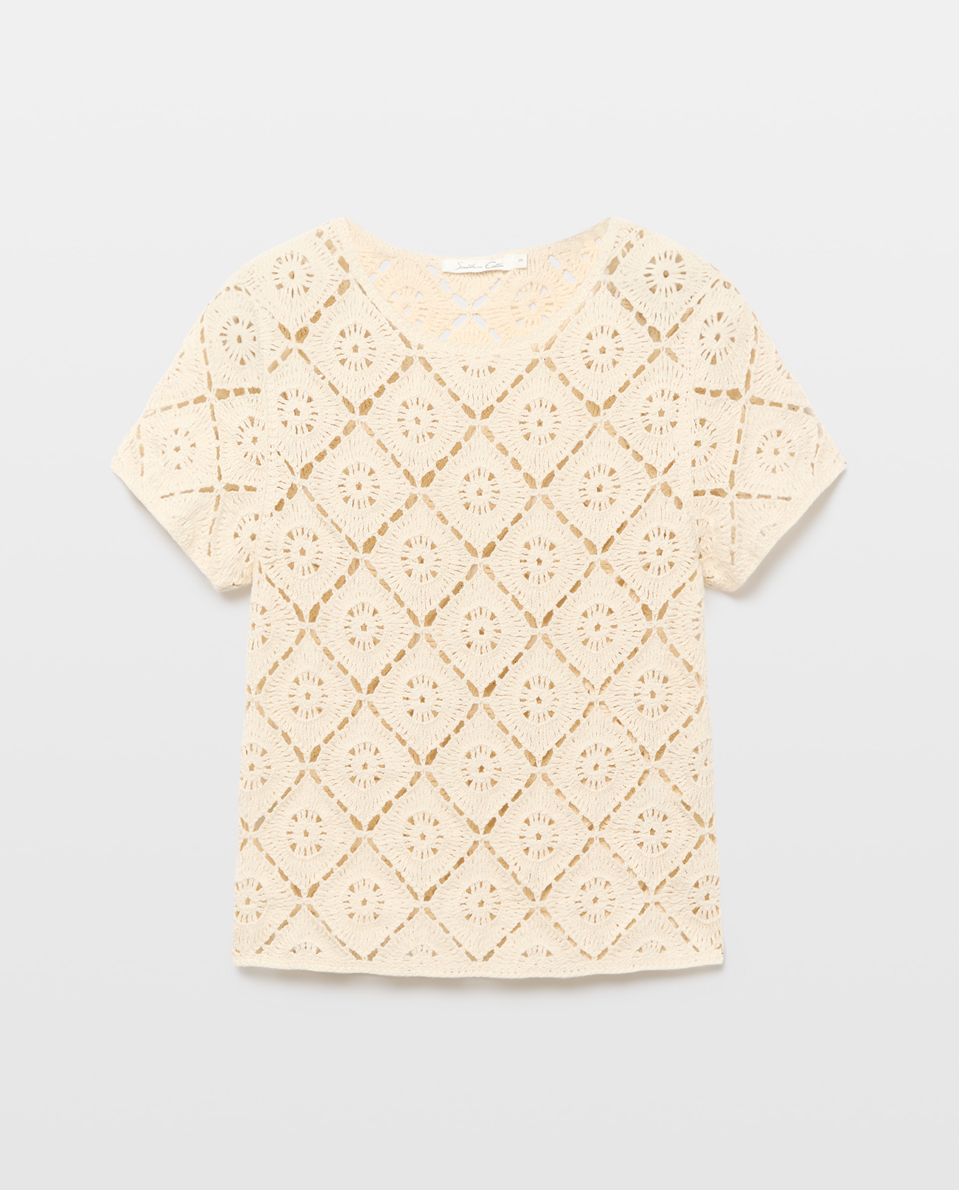 Top de Crochet sem Mangas 120 Cru-5