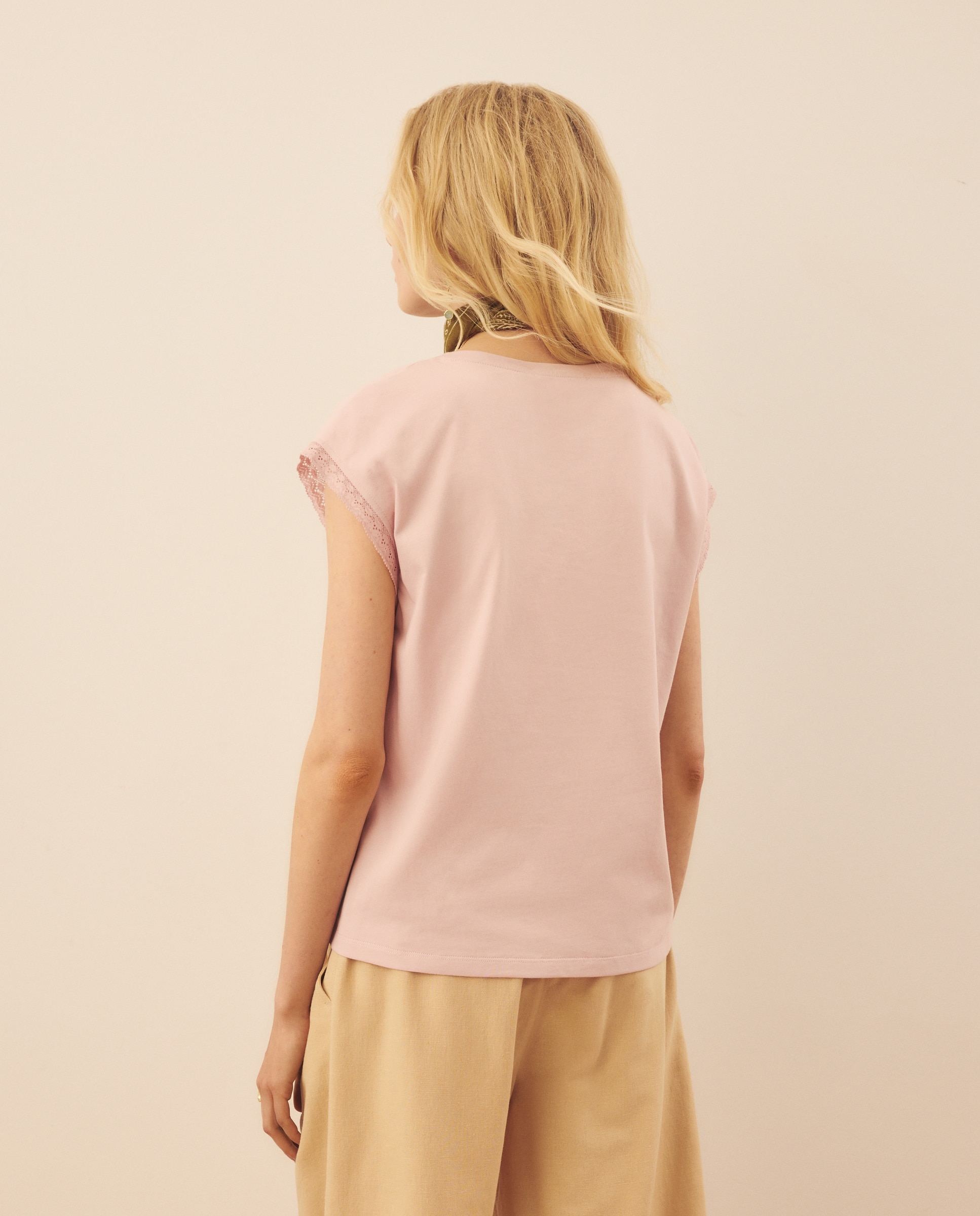 Camiseta sin mangas lisa de mujer - Southern Cotton - 200 Rosa 200 Rosa-3