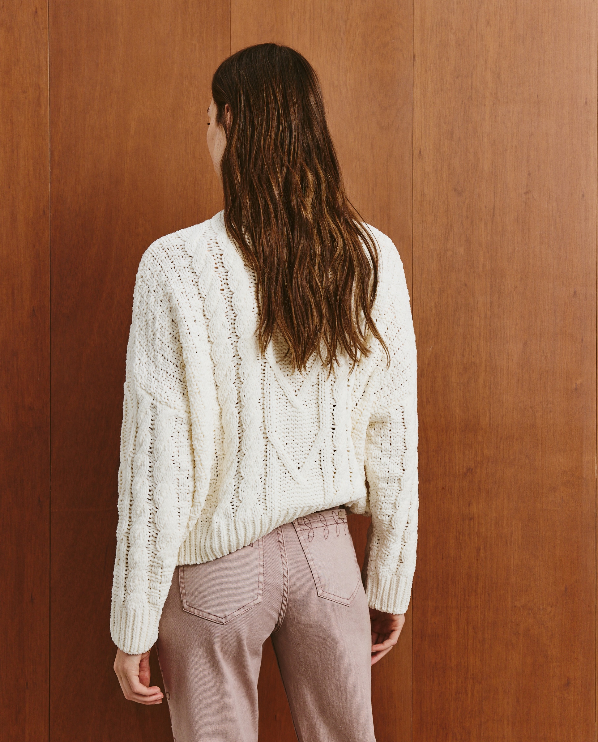 Camisola de malha lisa 120 Cru-3